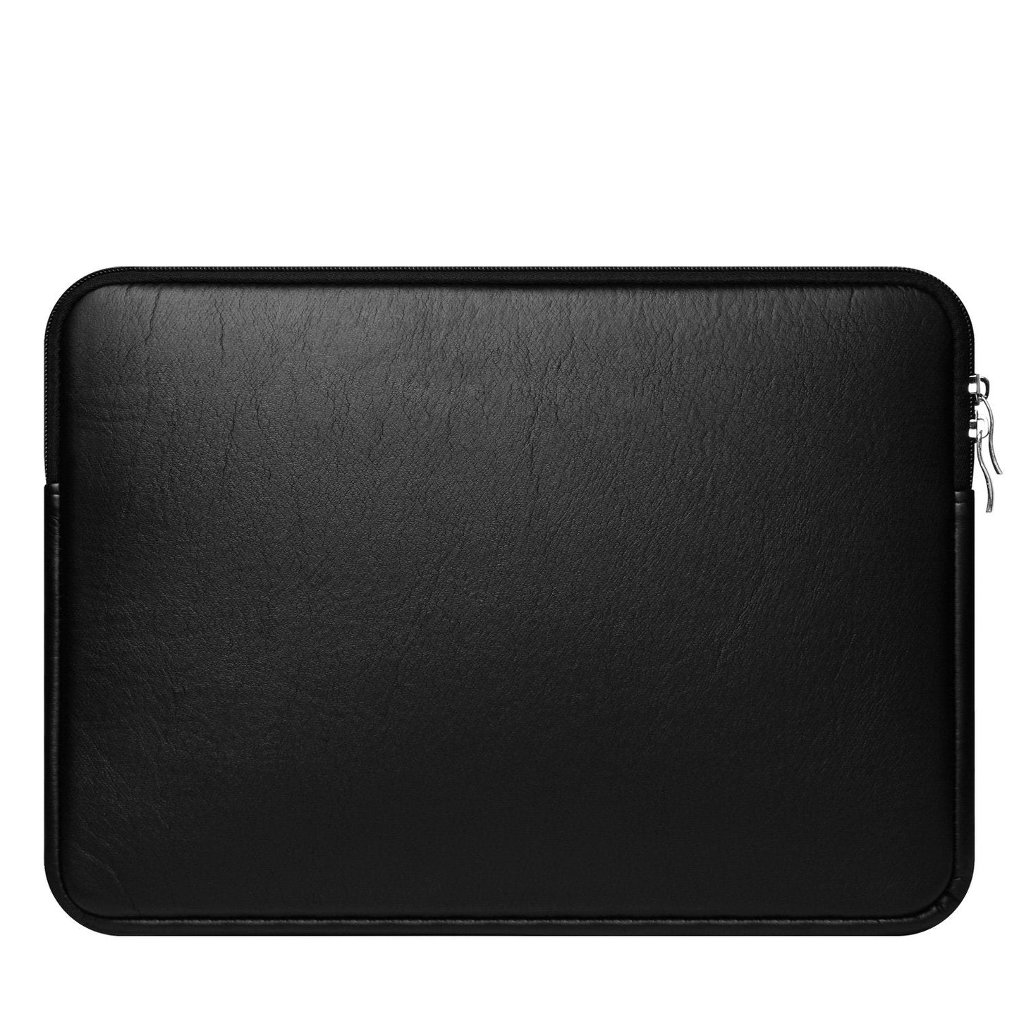 CCPK 15.6" Laptop Sleeve Compatible for 16" MacBook Pro 16 Inch 15" Mac Hp Acer Aspire 5 Samsung Lenovo Surface Book Envy x360 15 In Computer Cover 16in PC Carrying Case 15.6 Inch Bag PU Leather Black