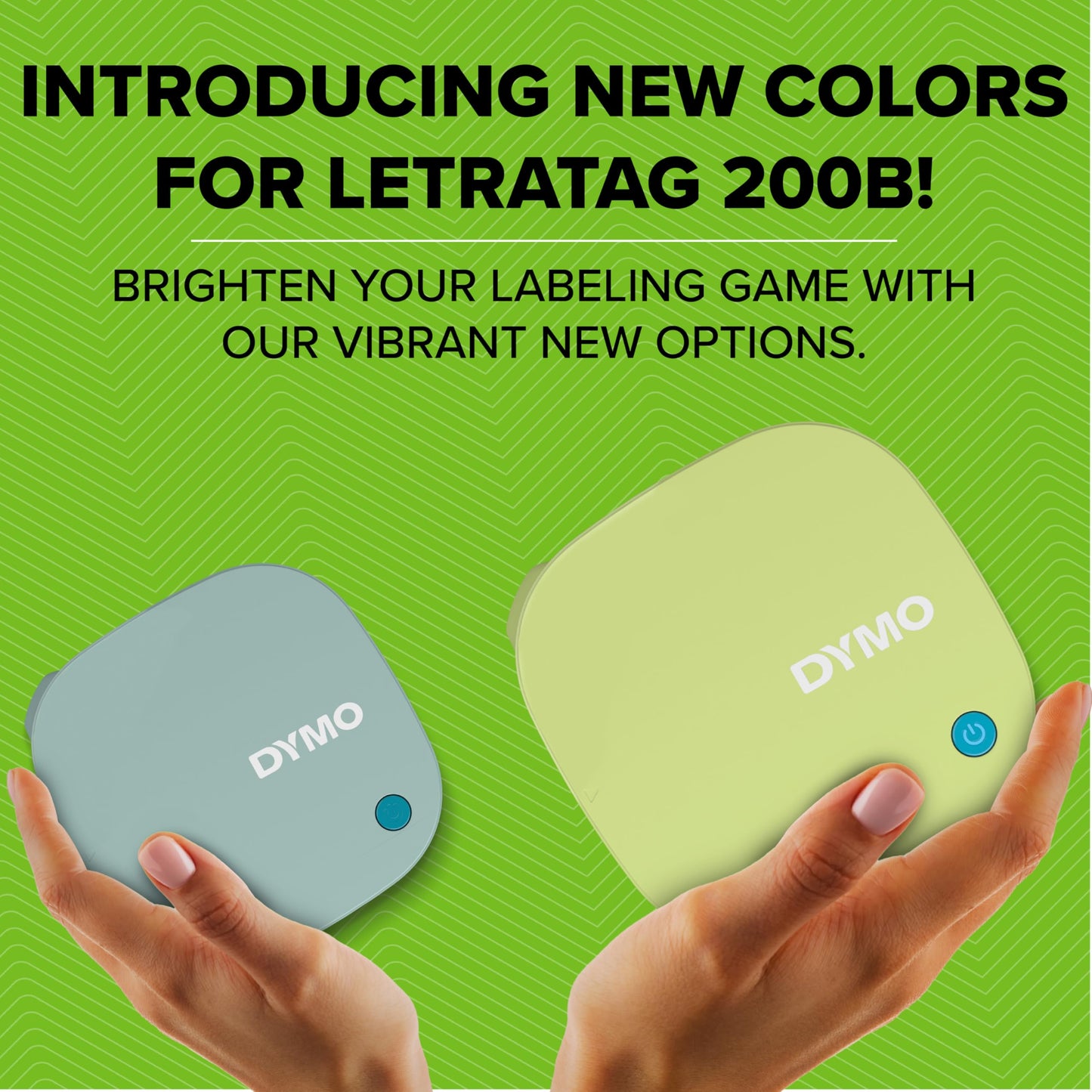 DYMO LetraTag 200B Bluetooth Label Maker, Compact Label Printer, Connects Through Bluetooth Wireless Technology to iOS and Android, Includes 1 White Paper Label Tape, Daydream Blue