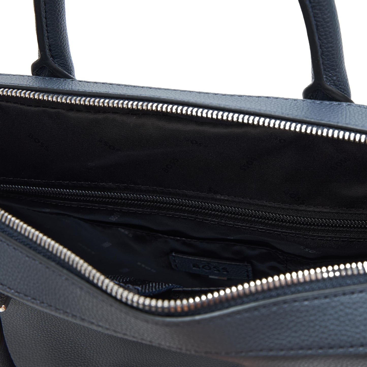 BOSS, Ray Soft Friendly Leather Brief Case, dusty blue, One Size