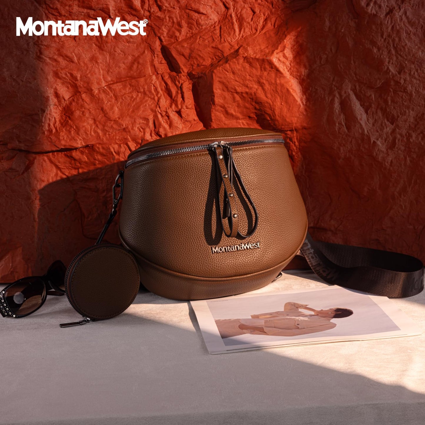 Montana West Crossbody Bags Bum Bag for Women Large Sling Bag with Adjustable Strap and Coin Purse, MWC-285CF
