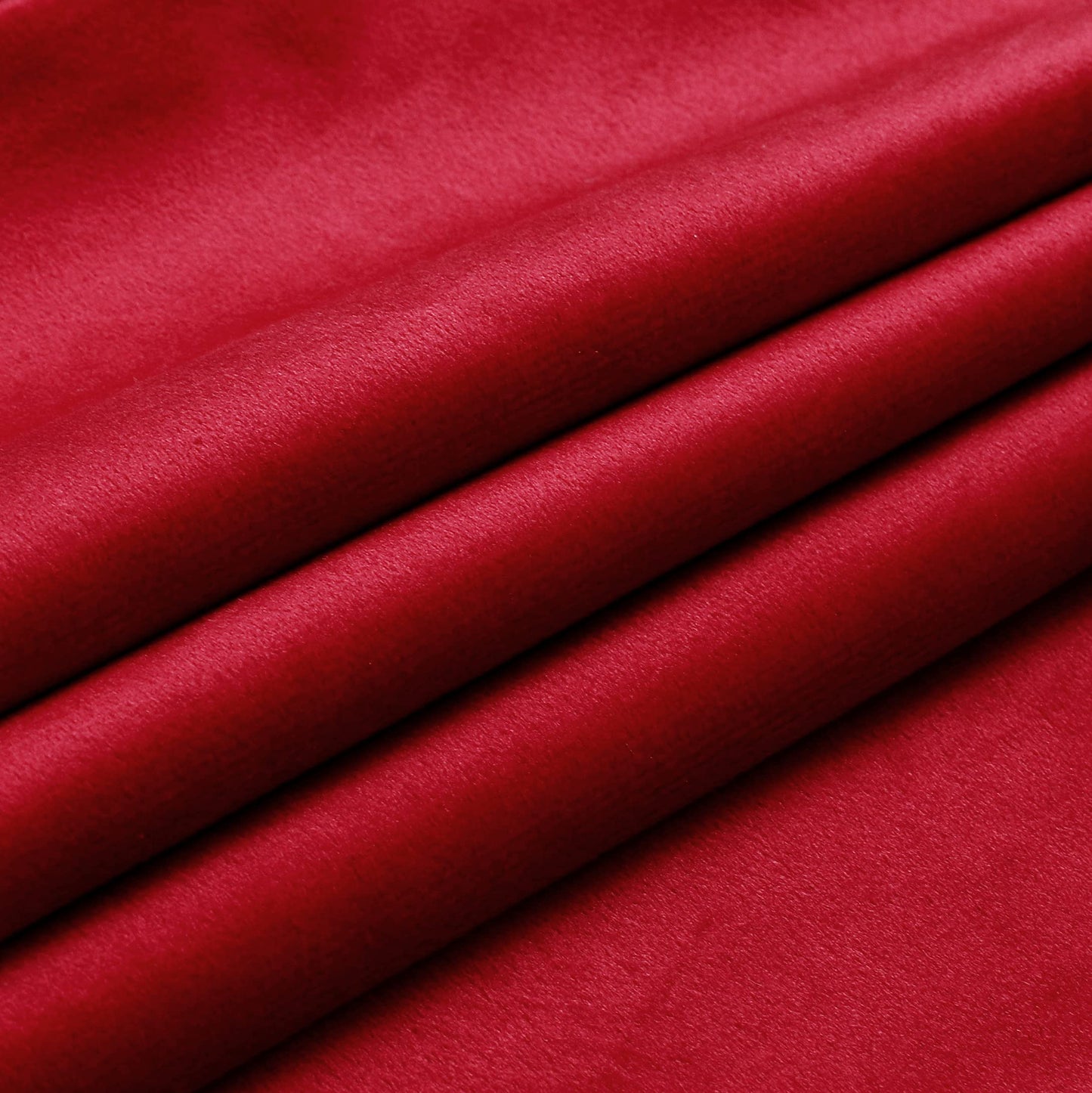 NiNi ALL Decorative Throw Pillow Covers Velvet Soft for Couch Sofa Bedroom Living Room Outdoor Pack of 2 18x18 Inch Red