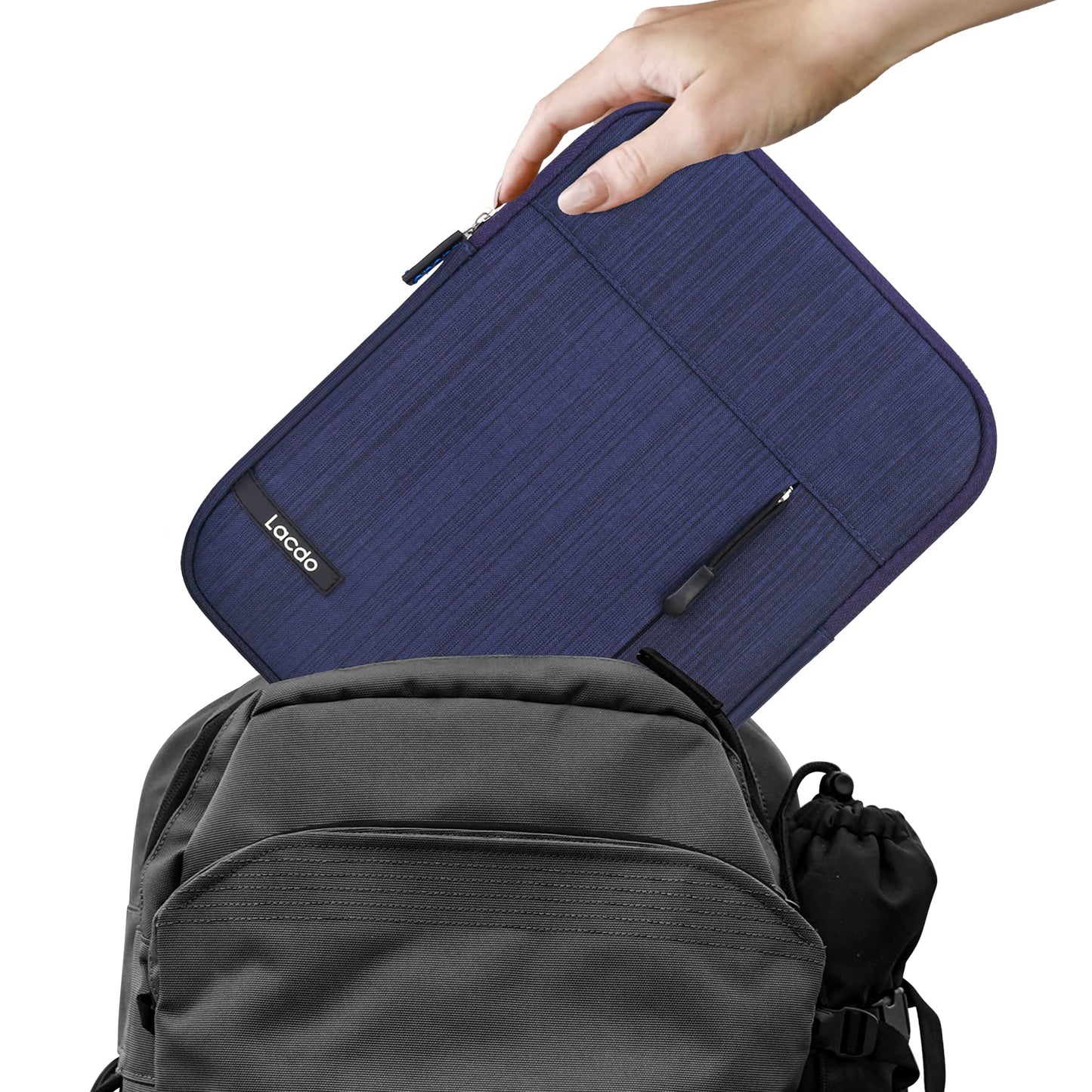 Lacdo Tablet Sleeve Case for 11 inch iPad A16 | 11 Inch ipad Air M4 M3 M2 | 11" iPad Pro M5 M4 | 10.9" ipad/ipad Air | 10.2" IPad | 11" Samsung Galaxy Tab A9+, iPad Air Pro Case Protective Bag, Blue