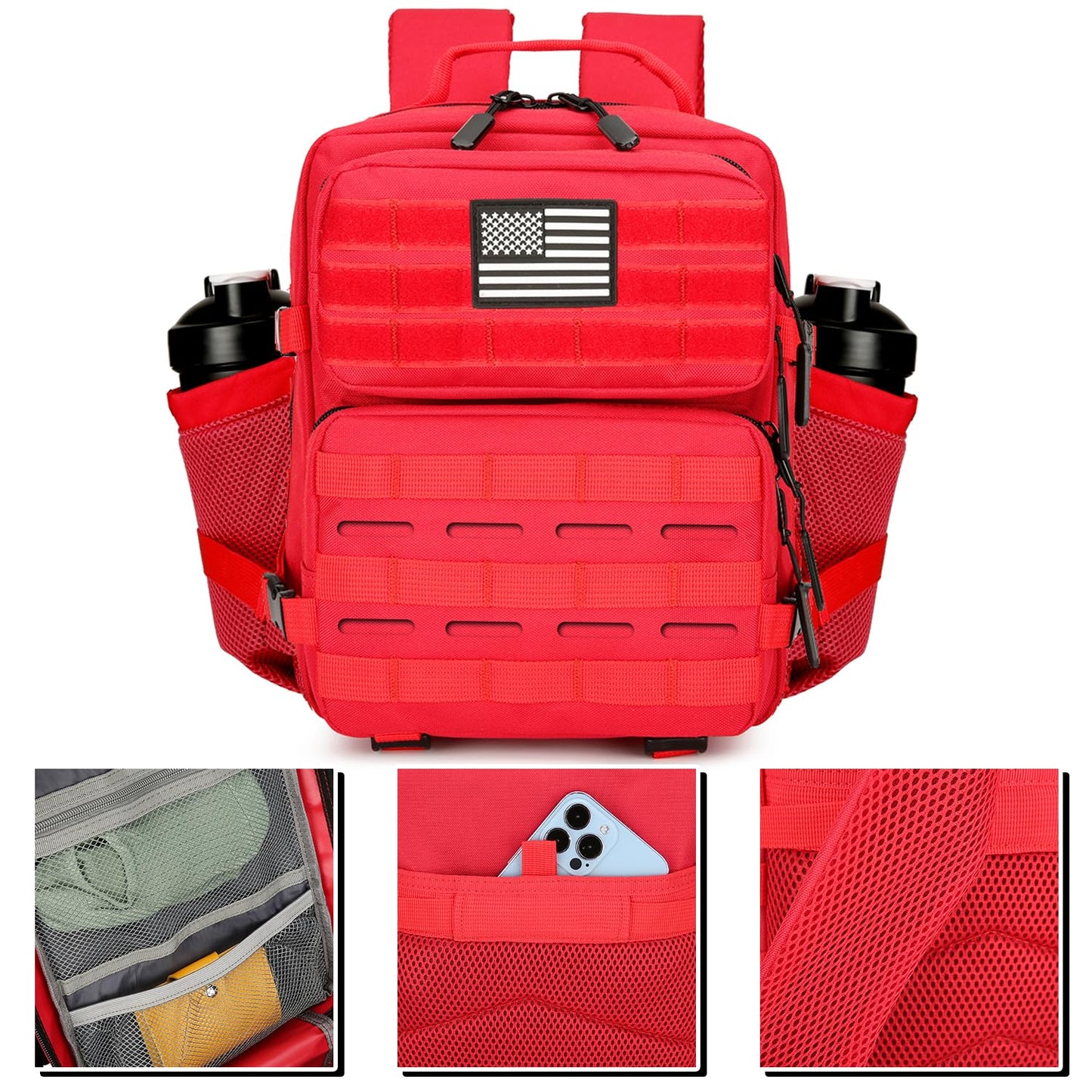 HongXingHai 9L Mini Tactical Backpack for Men and Women Tactical Backpack Small for Hiking Small Tactical Bag Fitness Pack