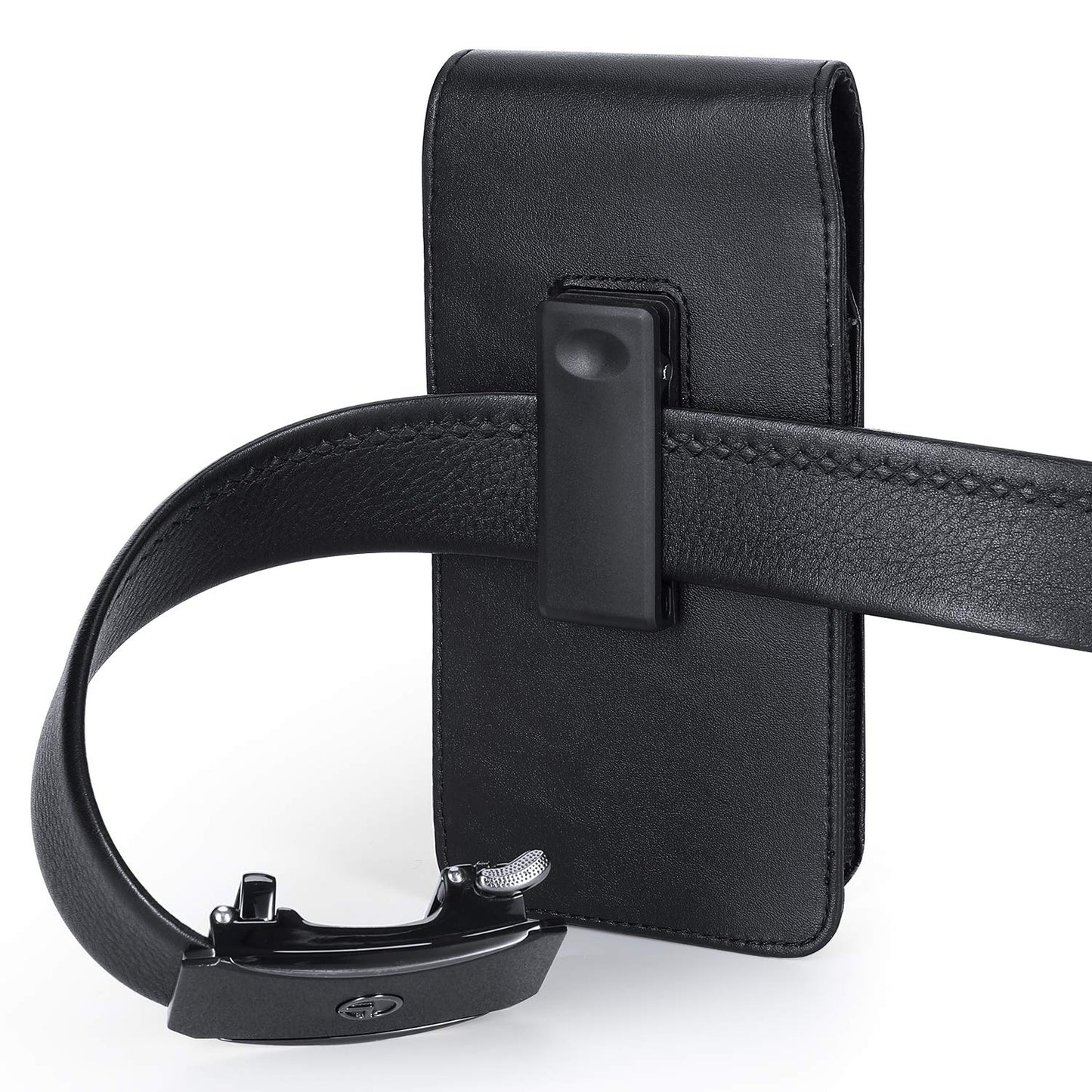 Mopaclle Phone Holster with 360° Rotating Clip,Cell Phone Belt Holder Compatible with iPhone 17 Pro Max/Air,iPhone 16 Pro Max,15 14 Pro Max & Plus,Galaxy S25+/S24+/S23+ & FE Models, Fit with Case On