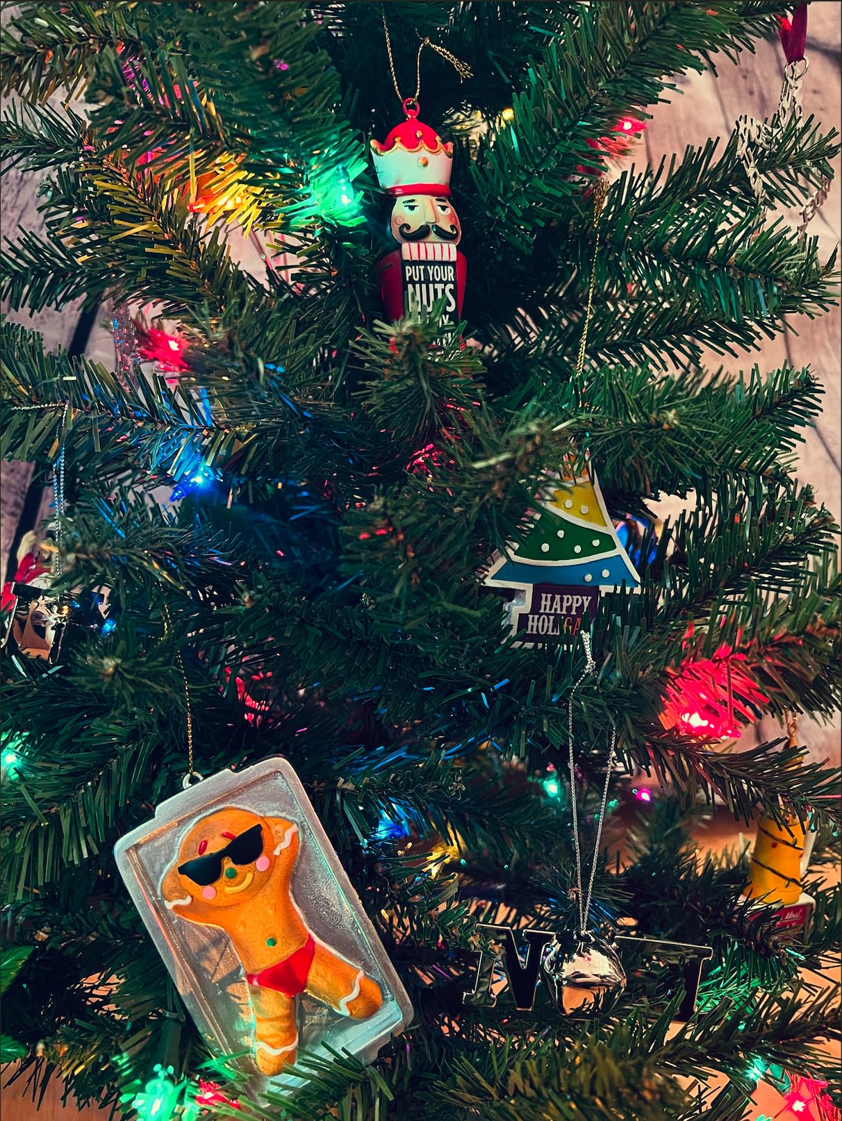 Streamline Crooked Christmas Ornament- Gingerbread Tan