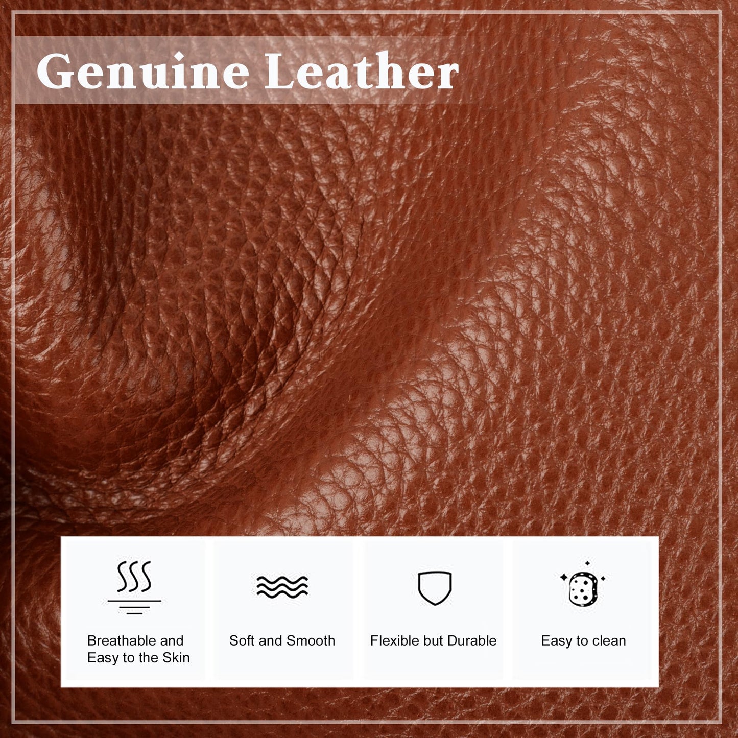 befen Cognac Brown Soft Genuine Leather Crossbody Purse for Women Lightweight Leather Cross Body Shoulder Bags Handbag for Travel
