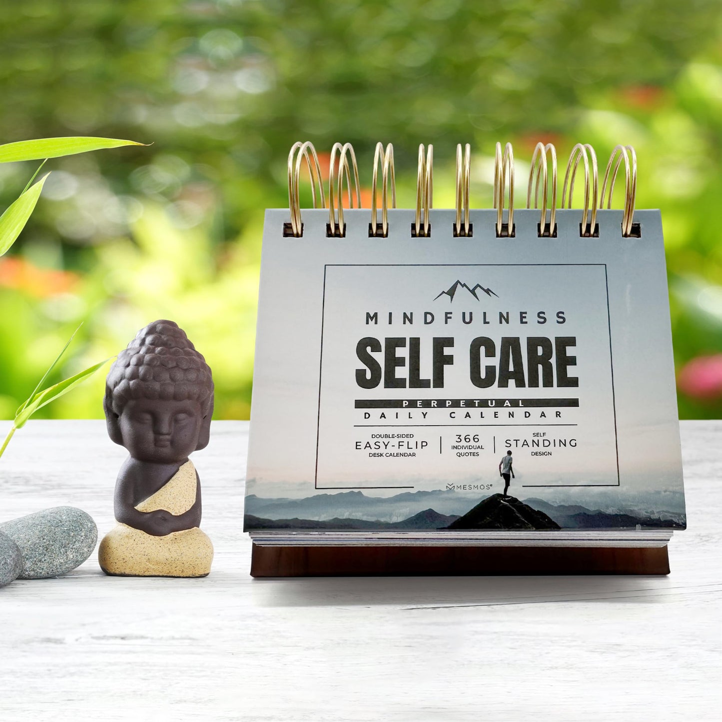 MESMOS 366 Mindfulness Self Care Quotes Daily Motivational Calendar, Inspirational Gifts for Men, Office Decor for Men and Women, Office Gifts Desk Accessories, Stress & Anxiety Relief Items