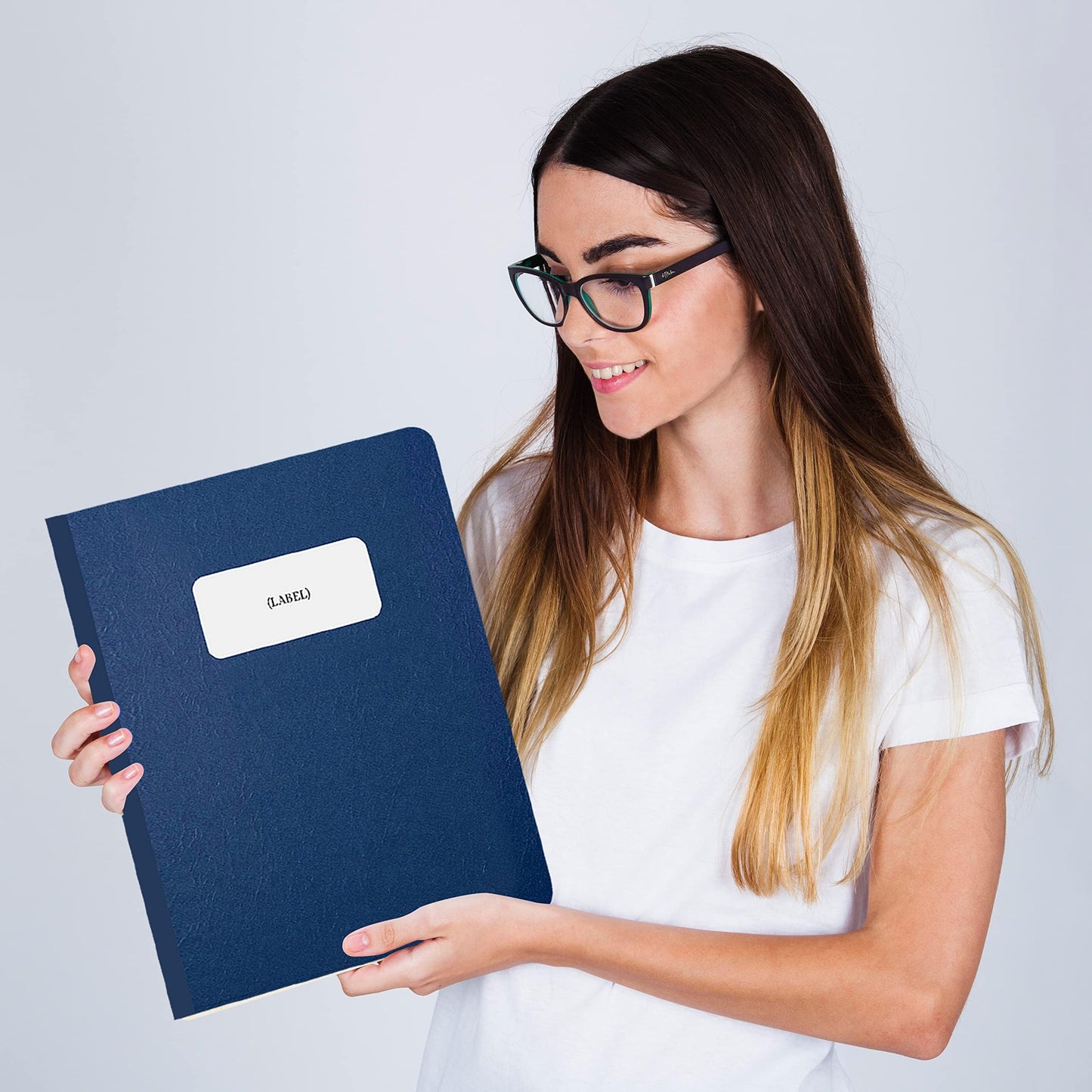 5 Pack of 8.5 βx11β Pressboard Presentation Binder Folder, Blue Fiberboard Report Cover with Metal Prong Paper Fastener to Neatly Bind Reports, Proposals, Transcripts and Other Documents