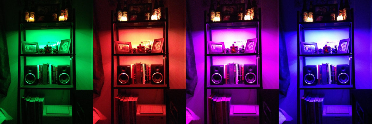 Inspired LED Cut and Connect LED Light Strips| Super Bright - 18 LEDs per Foot | RED | 9.5ft/ 3M | Flexible LED DIY Kit