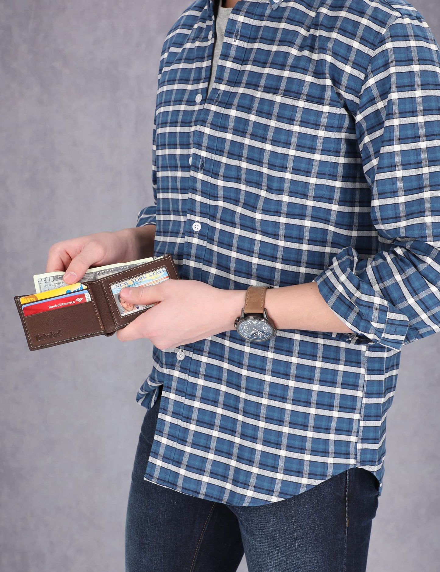 Timberland Blix Slimfold Brown One Size