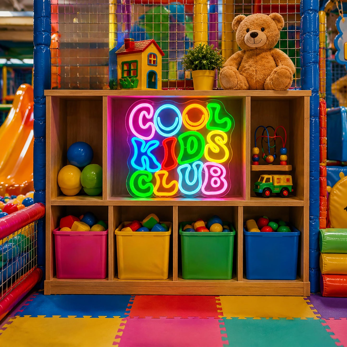 Whfobfe Pink&Green Neon Sign Led Neon Lights Signs for Wall Decor USB Powered Led Signs for Room Decoration-Cool Kids Club