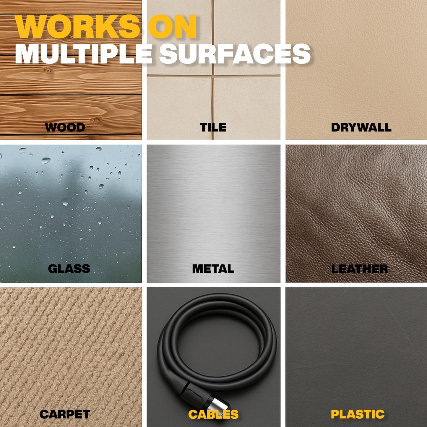 SUNALDO Gaffers Tape Heavy Duty, Easy to Rip, Residue-Free Professional Grade Floor Tape for Electrical Cords, Matte Finish Non Reflective, Weather Resistant (1, Brown, 2" x 30 Yards)