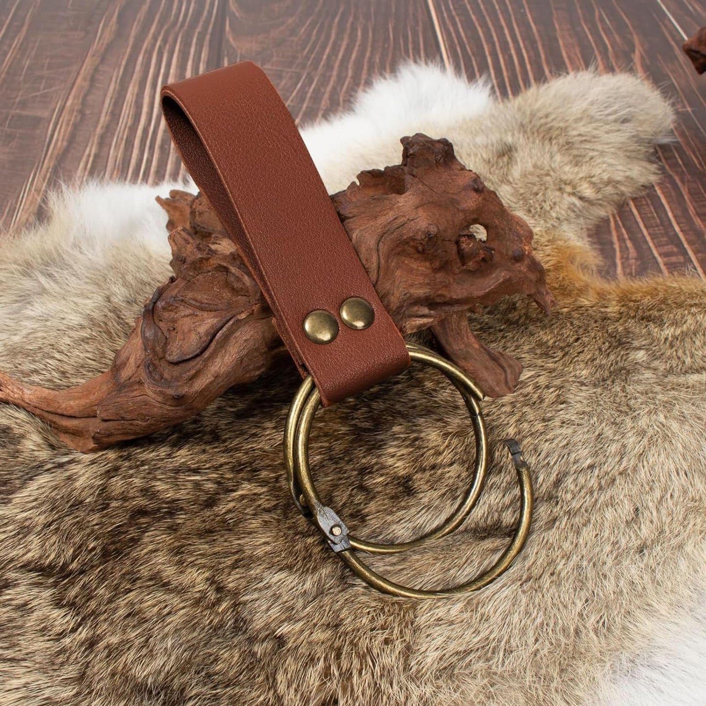 Belt Pouch Waist Bag Fanny Pack Steampunk Phone Holder Medieval Bag Leather Belt Renaissance Cosplay Costume Accessories (2Pouch-Brown)