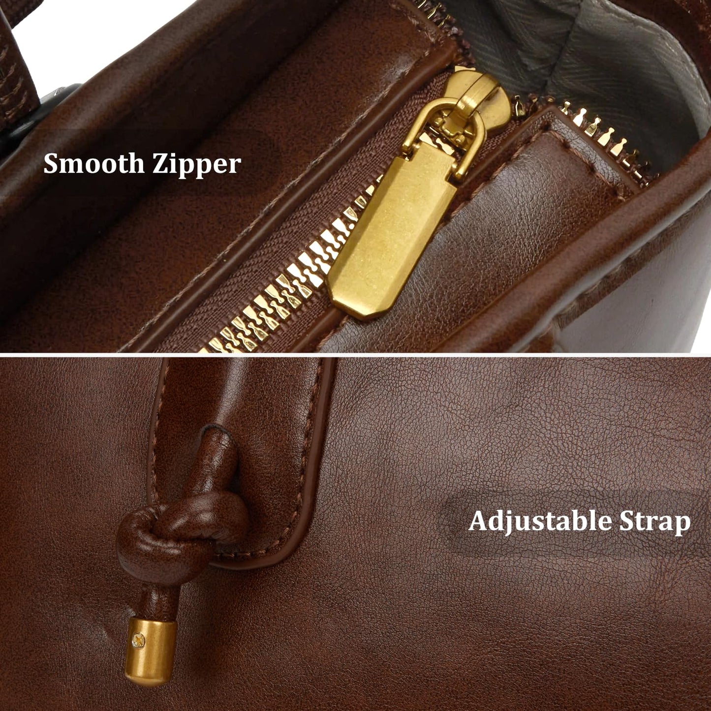 Vintage Shoulder Bags for Women Brown Purse Fall Hobo Handbag Faux Leather Shoulder Purse with Cute Pendant