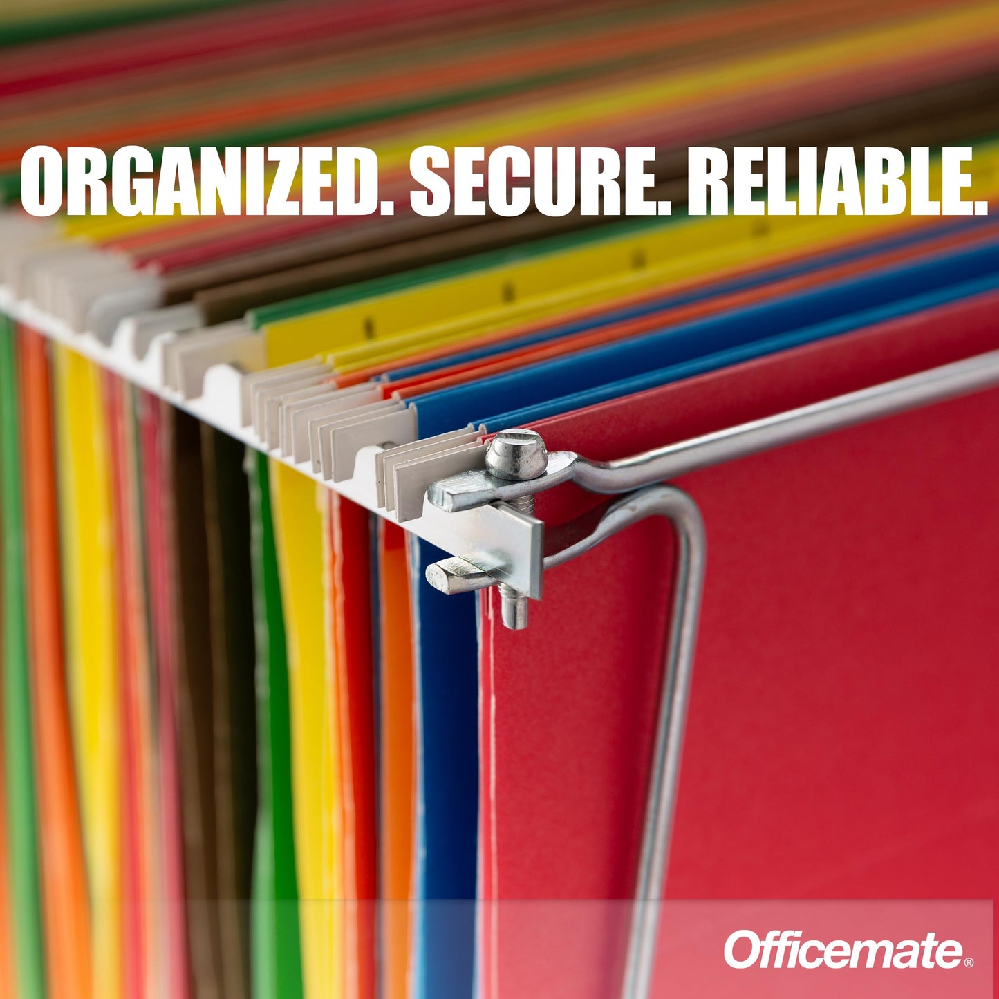 Officemate Hanging File Frame, Letter Size (Fits 24″–27″), Adjustable Heavy-Duty Steel File Drawer Organizer for Desks, Cabinets & Shelves, Set of 2 (91999)