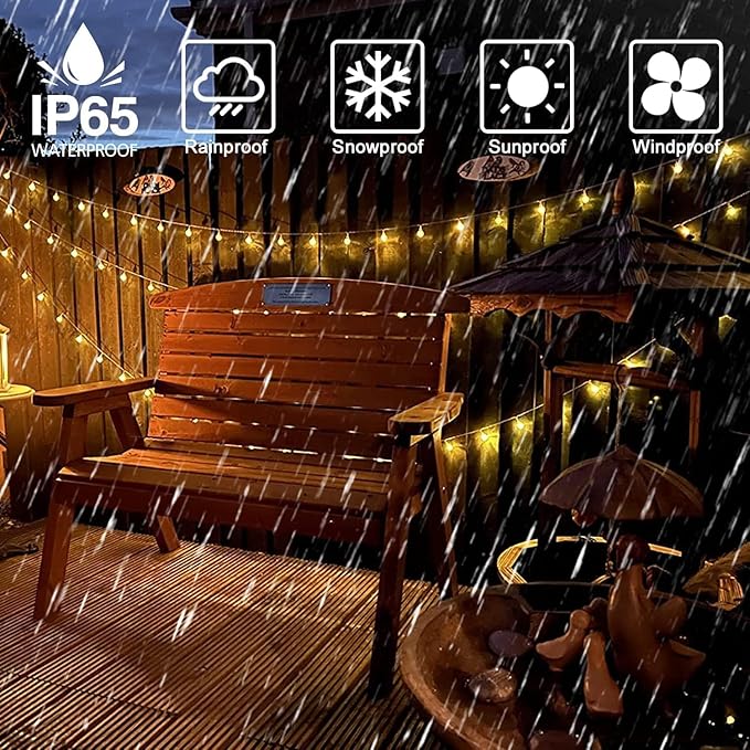 Globe String Lights 115 Feet 200 LED,Plug in Fairy String Lighting with Remote Timer Extendable, 8 Modes Indoor Outdoor String Lights for Wedding Bedroom Classroom Patio Garden