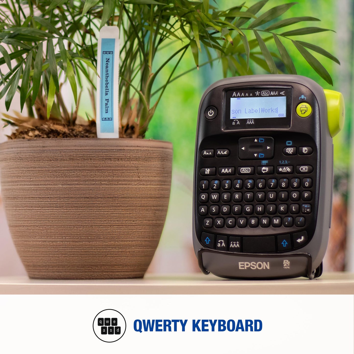 LABELWORKS Epson LW-PX300VP Industrial Label Maker Complete Kit - with Accessories, Sticker Labels, Magnetic Tape Compatible, Only Uses 203 & 205 Shrink Tube Tapes, Portable Handheld Printer