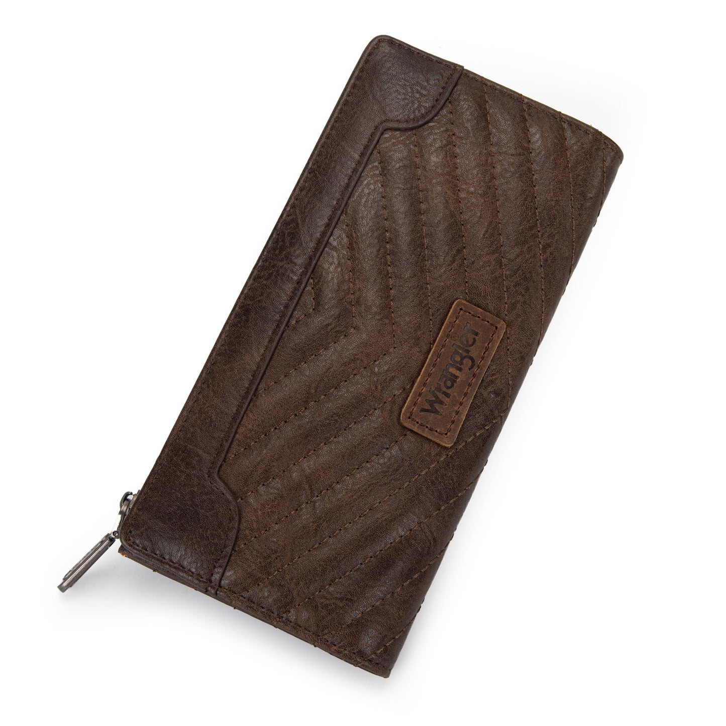 Montana West Wrangler Minimalist Wallet for Women Credit Card Wallet Ladies Travel Wallets Monederos de Mujer Card Cases & Money Organizers with Smooth Zippers for Women Men Coffee