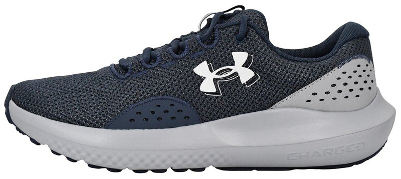 Under Armour Men's Charged Surge 4, (044) Downpour Gray/Mod Gray/White, 4, US