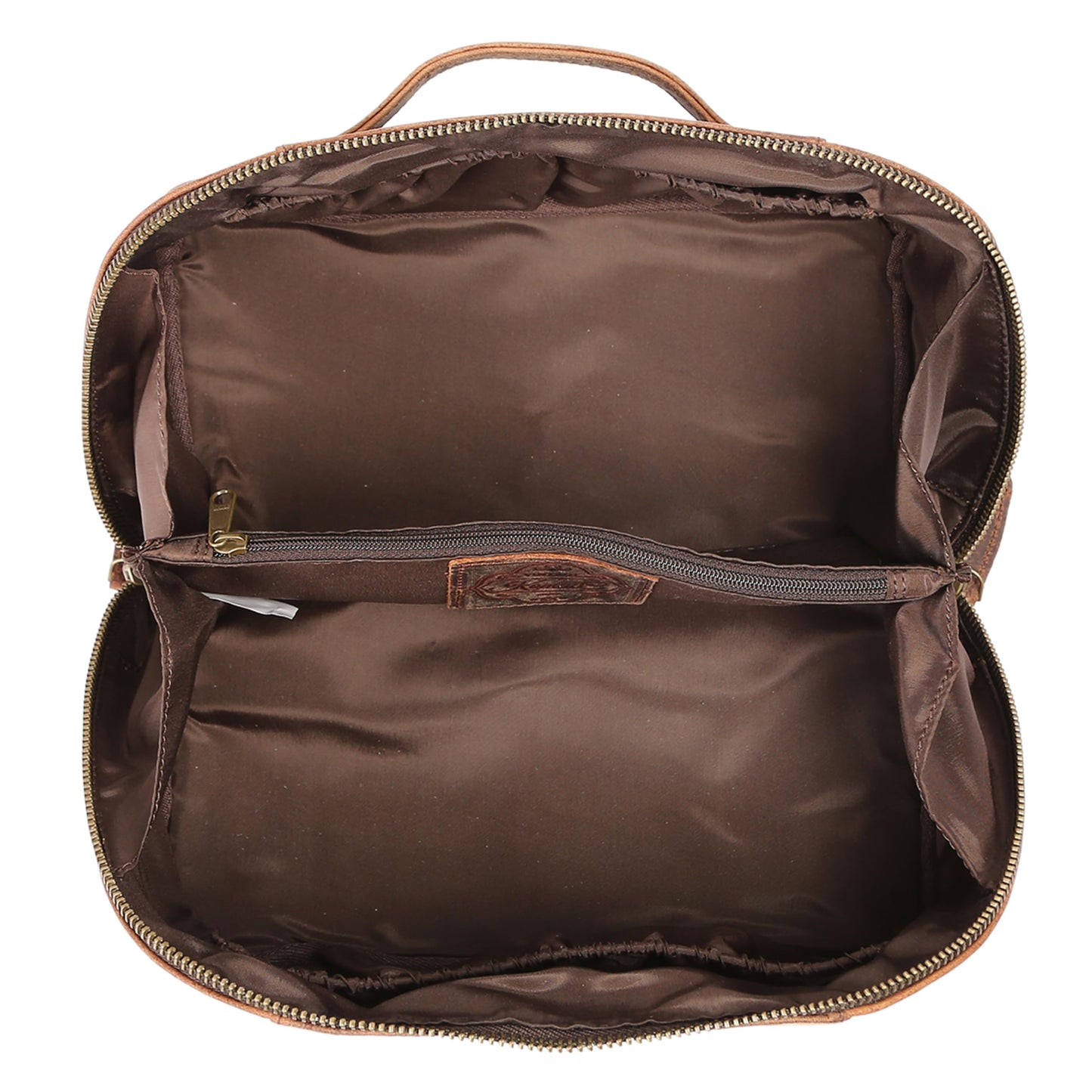 KomalC Luxury Leather Men’s Toiletry Travel Bag – Handmade Shaving Kit with Waterproof Interior, Spacious Storage & Carry Handle – leather travel Kit Bag for Men & Women (Dark Brown)