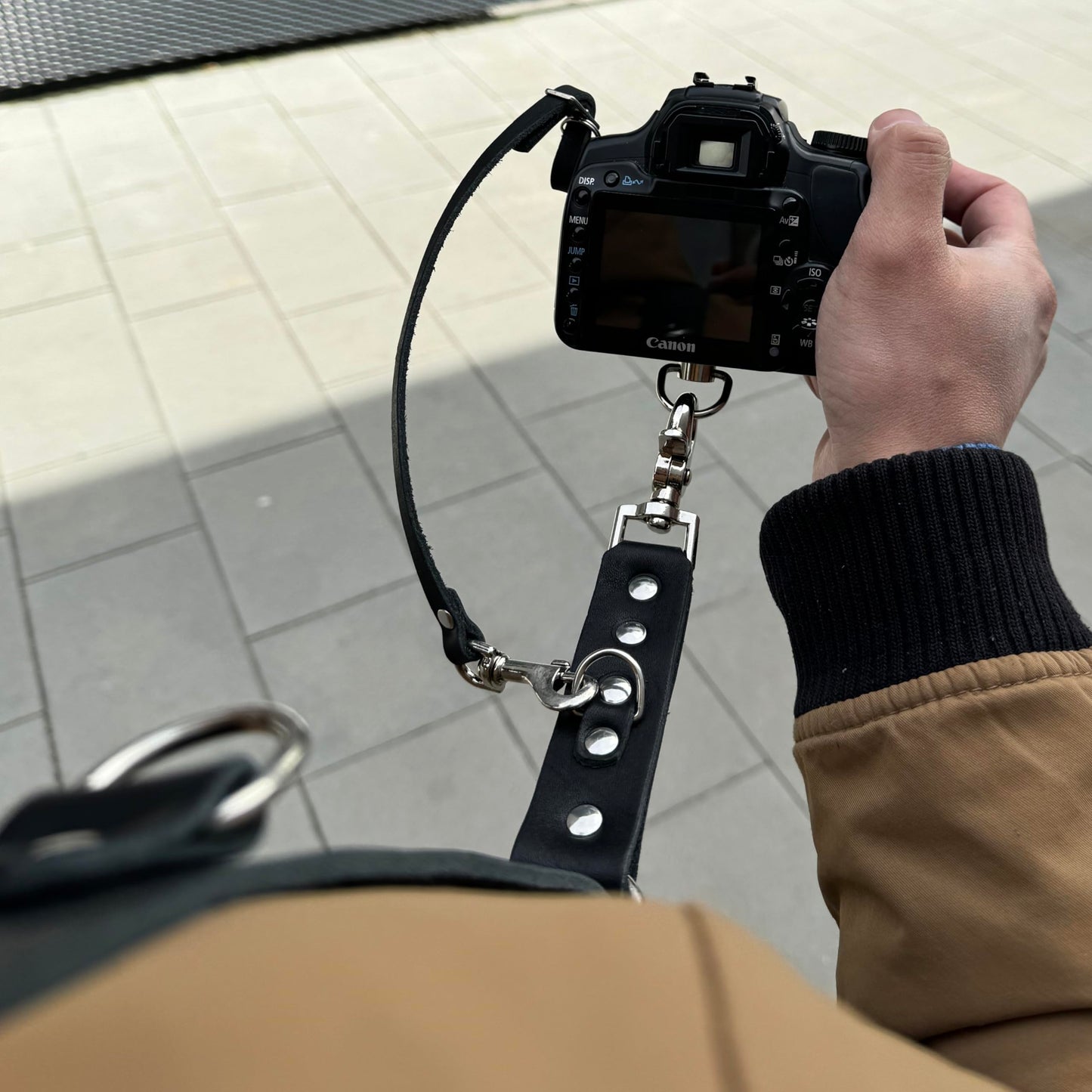 Leather Double Camera Strap - Shoulder Dual Camera Harness - Leather Strap for Two Cameras - Photographers Gear