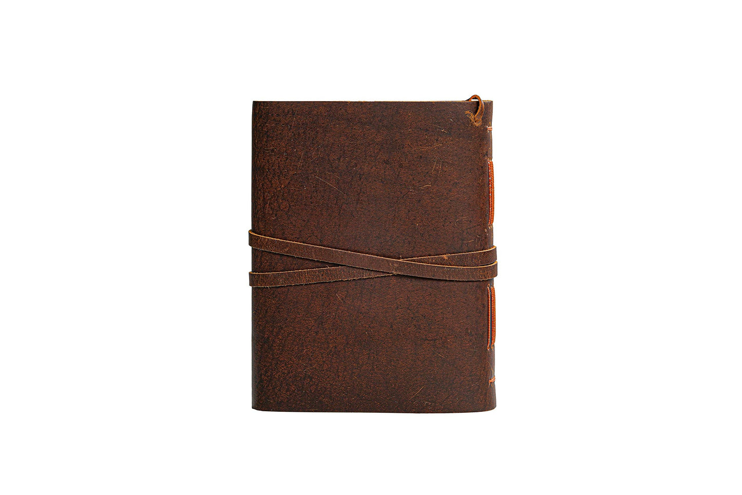 Leather Journal Notebook - Rustic Handmade Vintage Leather Bound Journals for Men and Women - Leather Craft Unlined Paper 300 Pages, Leather Book Diary Pocket Notebook, Diary To Write In (5" x 7")