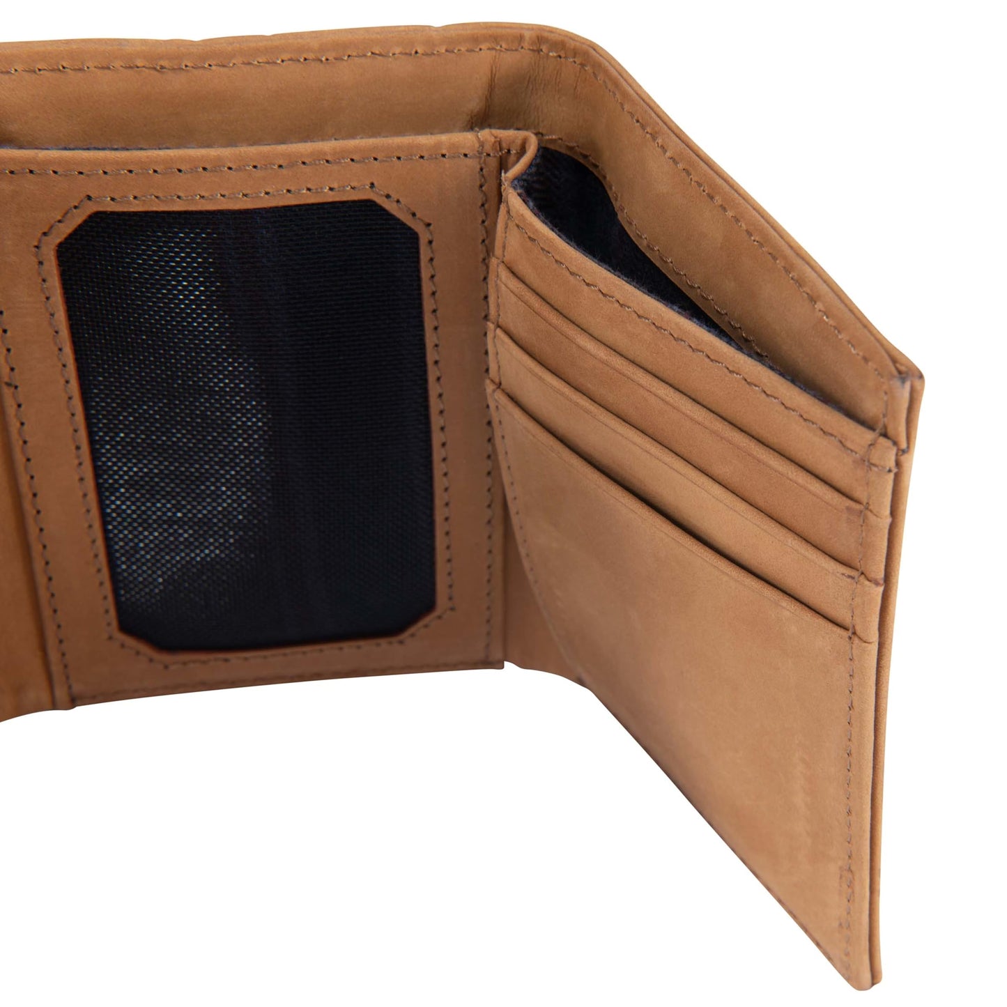 Carhartt Men’s Full Grain Saddle Leather Wallets, RFID Blocking Bifold, Trifold, and Front Pocket Options, Gifts for Men