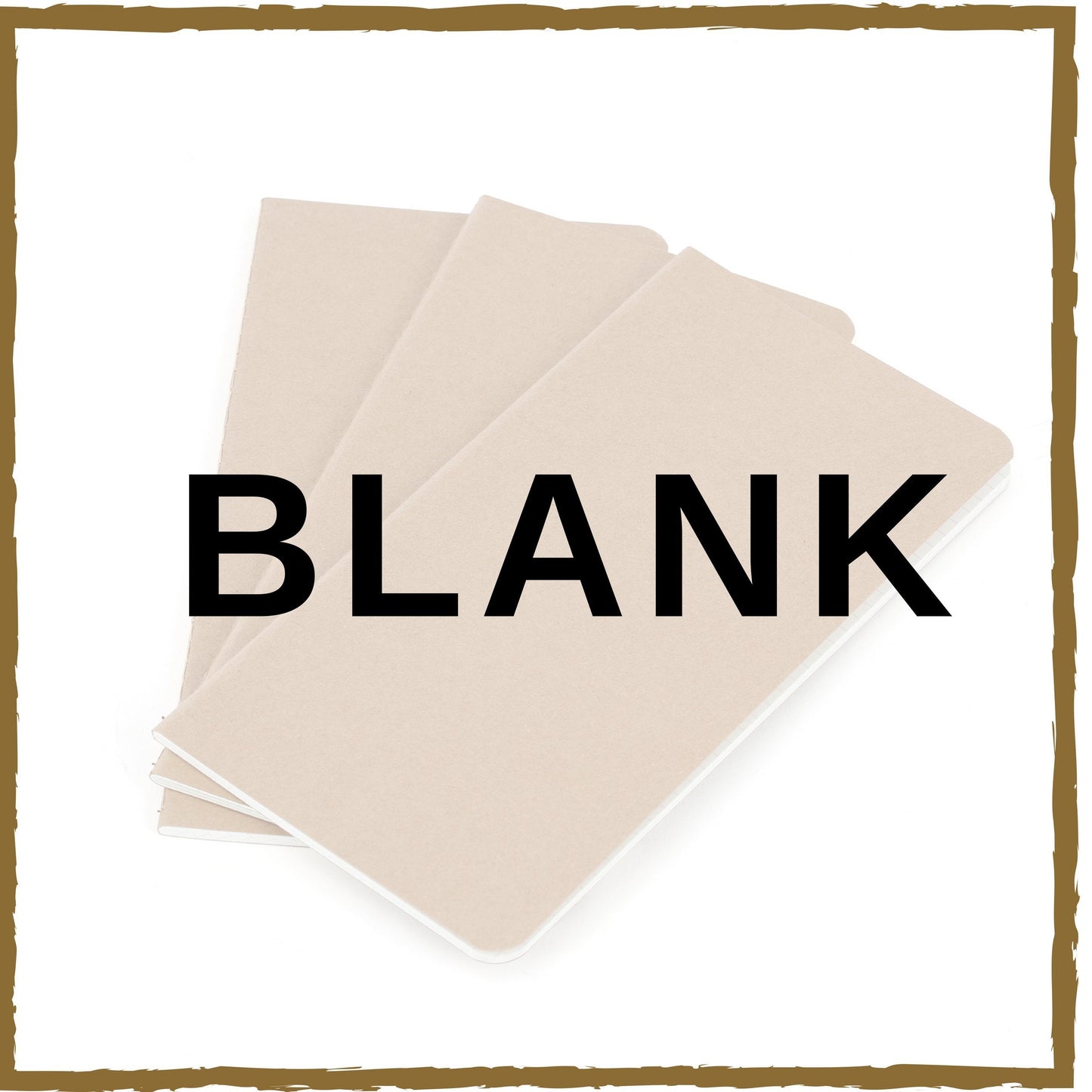 WANDERINGS Blank Regular Size Travelers Notebook Inserts | 4.25" x 8.25" (11 x 21cm) | 100 GSM Paper | 3 Hand-sewn Booklets/180 Pages | Travelers Notebook Refills for Journals, Diaries, Planners