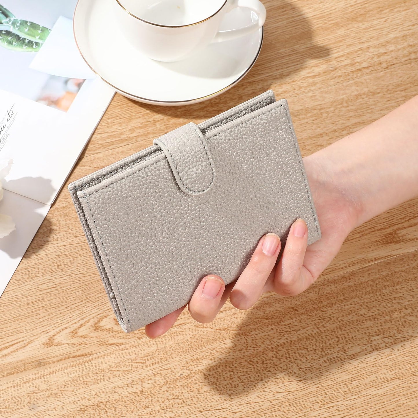 LEEXTON Passport Holder Wallet for Women,RFID Blocking Zippered Coins Pocket and Cash Slot Slim Compact Travel Wallet Passport Cover Case