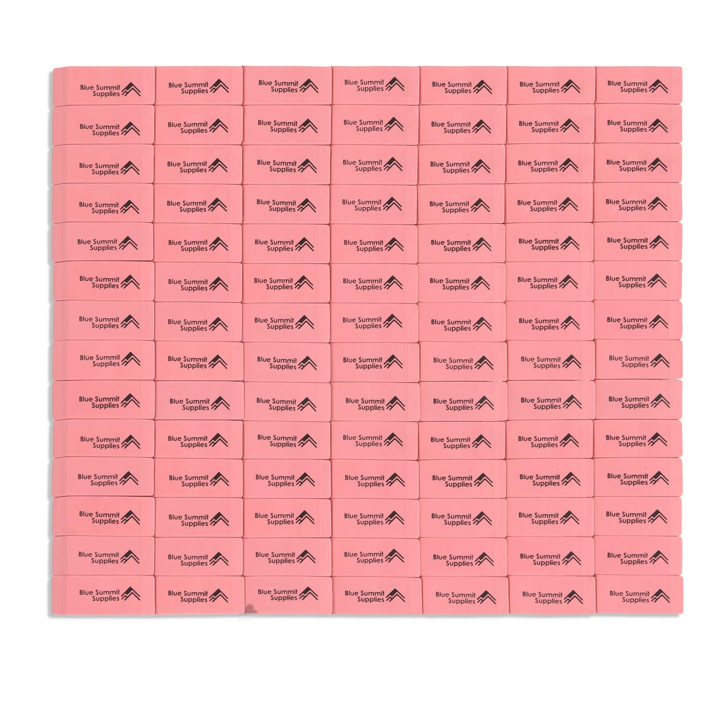 Blue Summit Supplies 100 Pack Pink Erasers Bulk, Pink Pearl Bulk Erasers for Kids, School, and Classroom