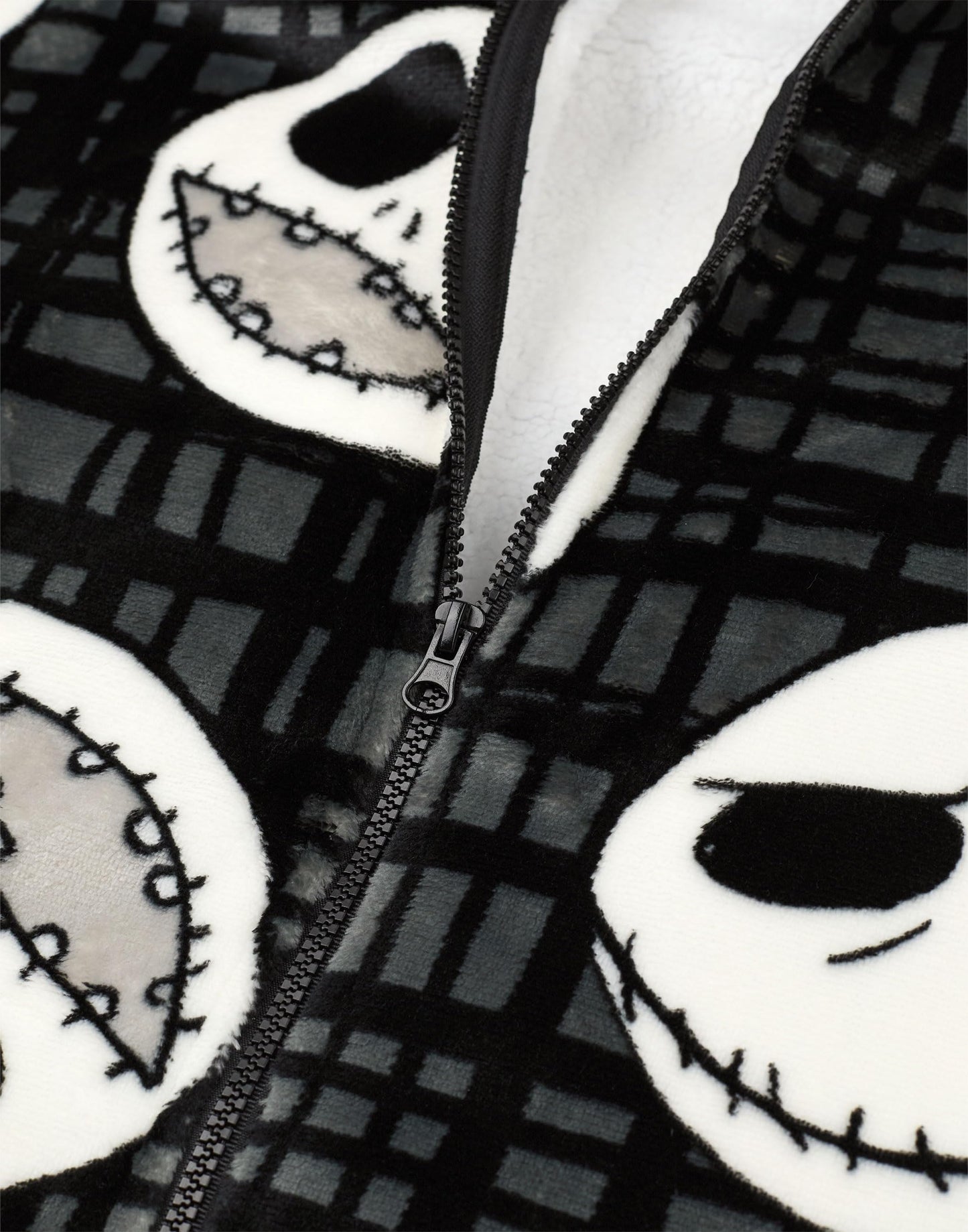 Disney The Nightmare Before Christmas Adults Wearable Blanket Hoodie | Black NMBC Zip Hooded Fleece with Jack Character Print