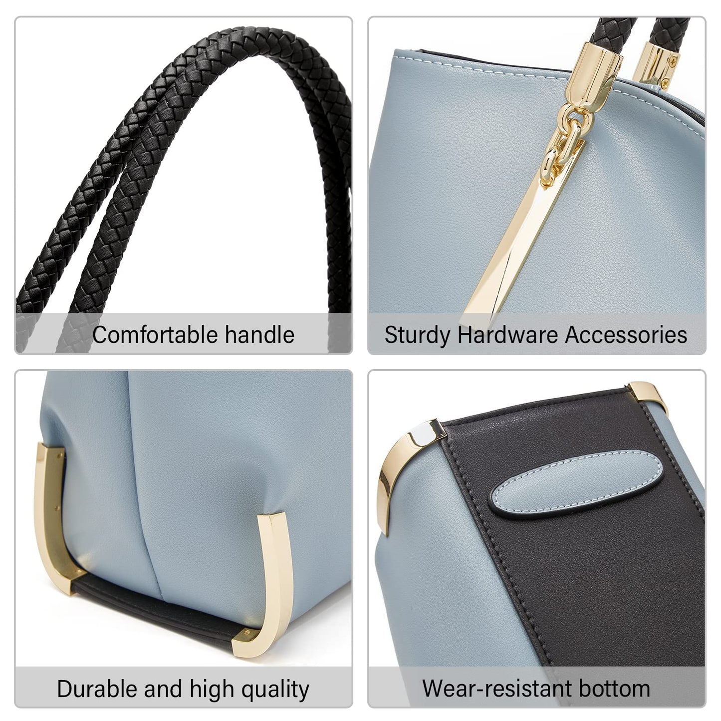 FOXLOVER Large Capacity Tote Handbags for Women, Women's Top-handle Bags Fashion Shoulder Bags Purses Minimalist design