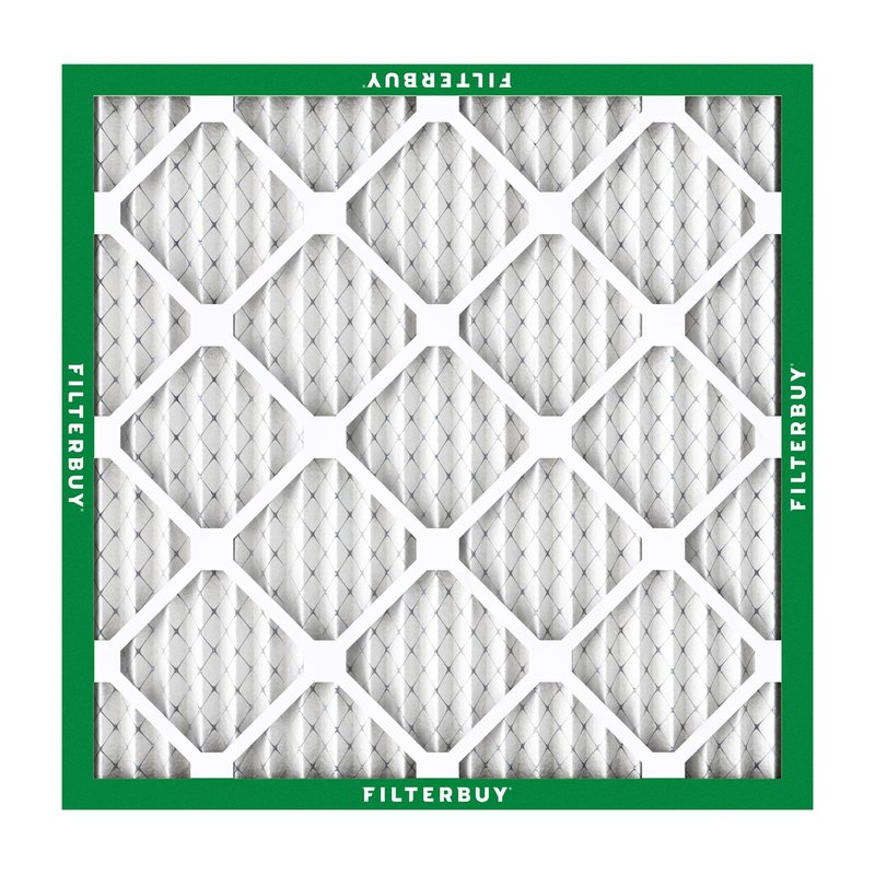 Filterbuy 15x15x1 Air Filter MERV 8 Essential Dust & Allergy Defense (2-Pack), Electrostatic Pleated HVAC AC Furnace Filters Replacement, Made in USA (Actual Size: 15.00 x 15.00 x 0.75)