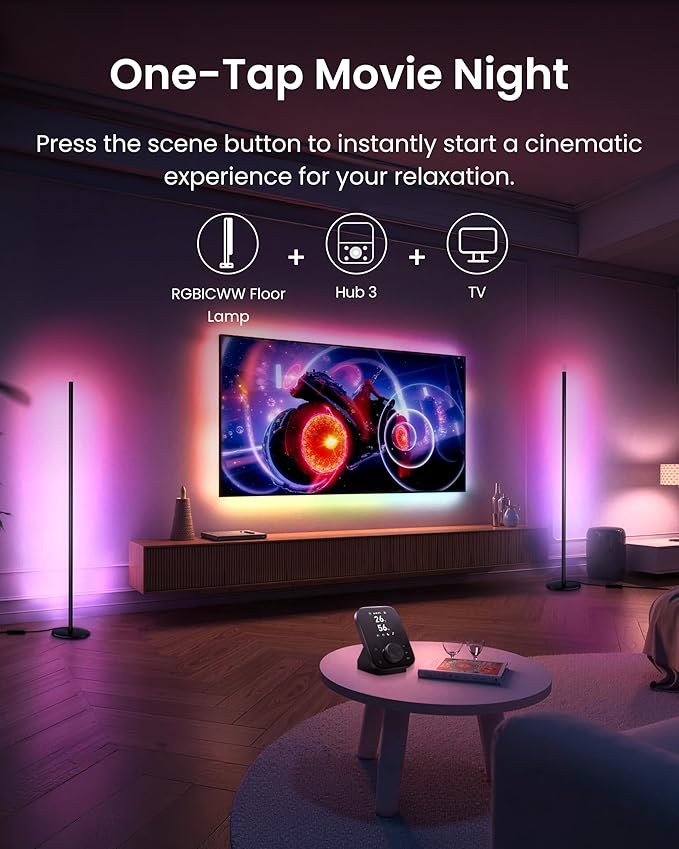 SwitchBot Floor Lamp with Matter (RGBICWW-New Version)