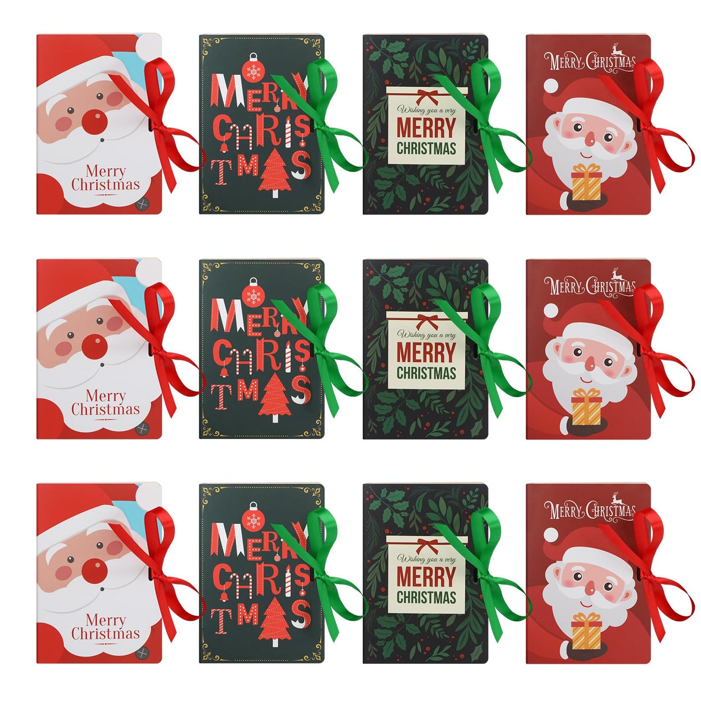 Outus 24 Pcs 3.15 x 1.8 x 4.3 Inch Small Christmas Cookie Tin Mini Xmas Cookie Boxes Trays for Gift Giving Holiday Pastries Box Chocolate Candy Bakery Cakes Goodies Treat Food Container Box Packaging