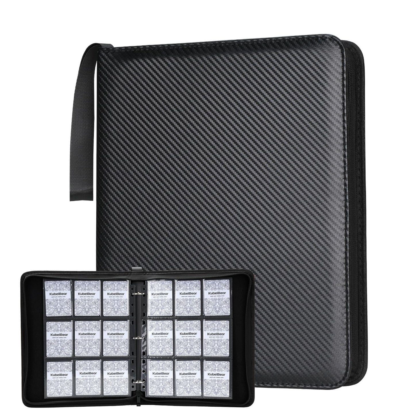 Card Binder – 720 Capacity, Zippered Trading Card Holder for MTG, Sports & Collectible Cards – Acid-Free, Durable & Travel-Friendly Storage (Black, 9 Pocket)