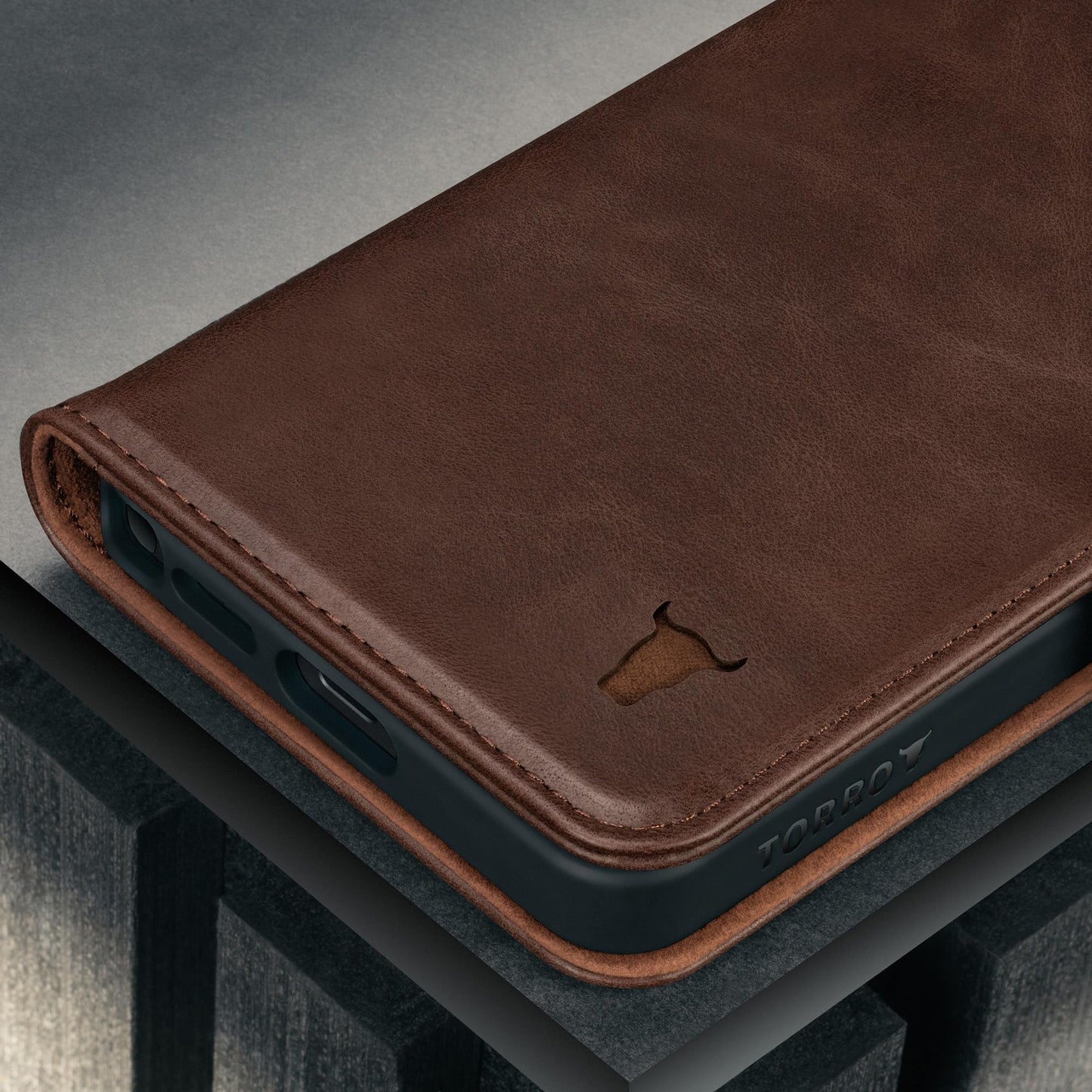 TORRO Leather Case Compatible with Samsung Galaxy S26 Ultra 5G 2026 - Premium Leather Wallet Case with Kickstand and Card Slots (Dark Brown)