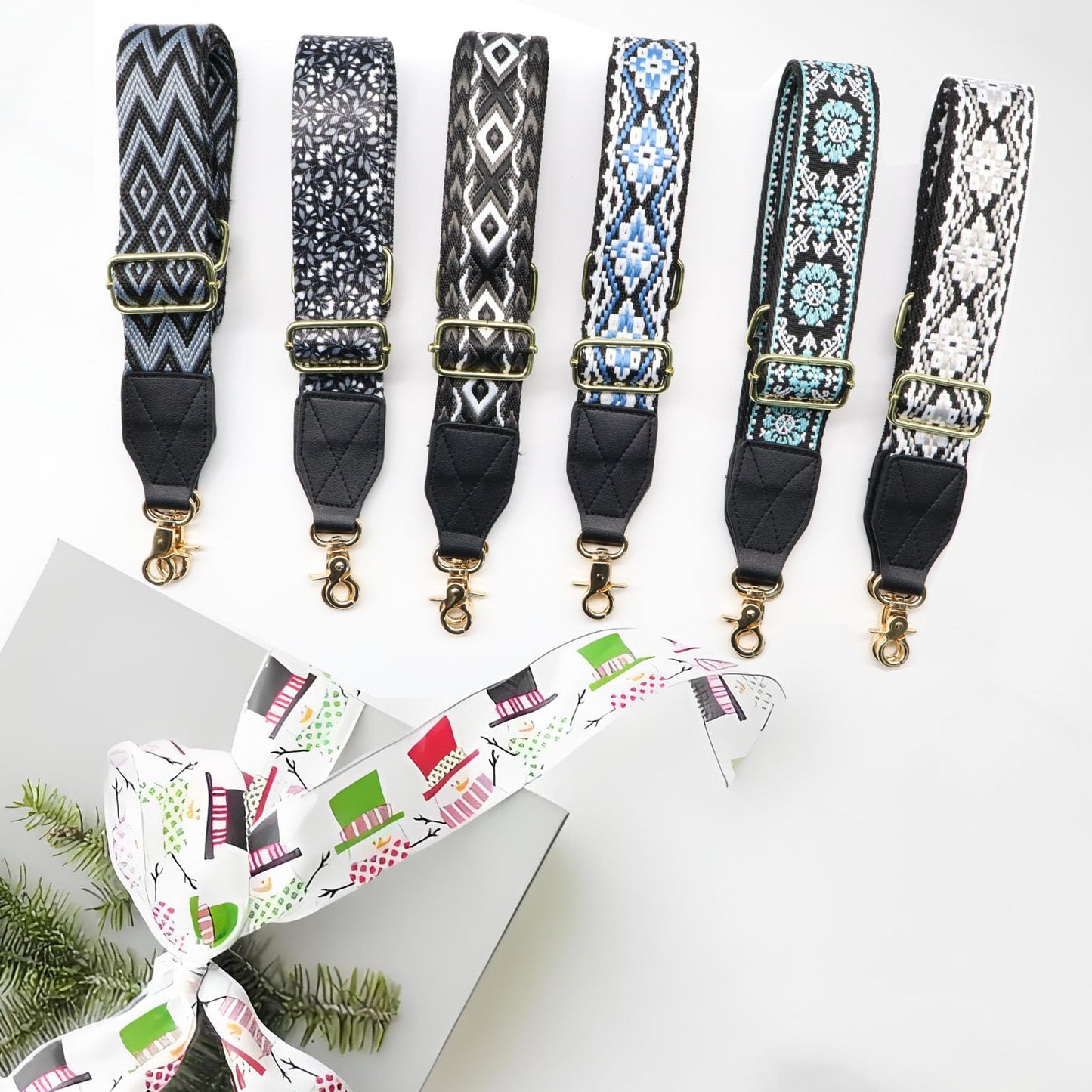 Purse Strap Handbag Accessories Crossbody Bag Adjustable Replacement Conversion Kit,Black Bag Straps for Large Shoulder Bag