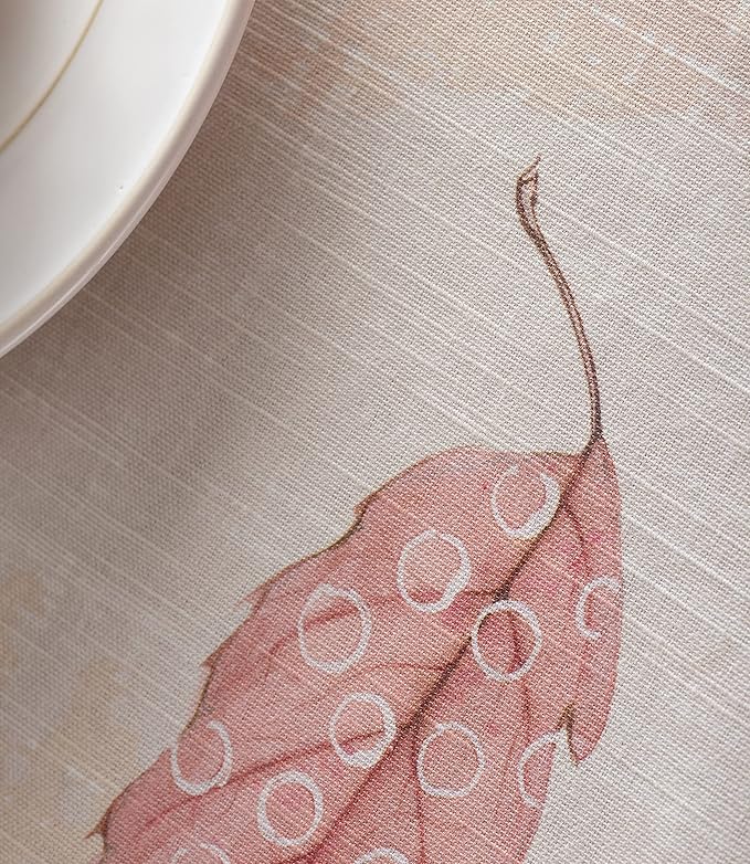 Maison d' Hermine Table Cloth Square Table 100% Cotton 54 x 54 Inches Fall Tablecloth Reusable Everyday Use for Thanksgiving Christmas Decorations Dining Farmhouse Party (Colours of Autumn)