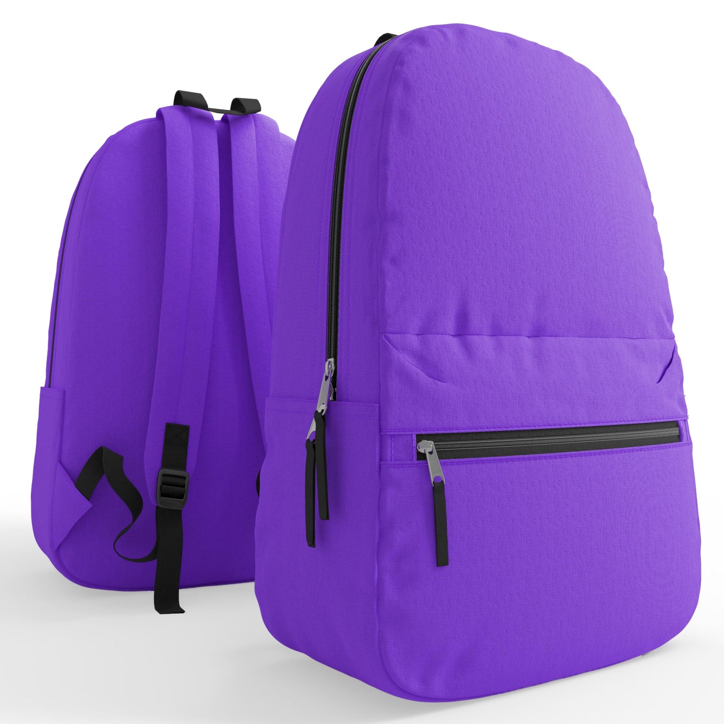 10 Pack Bulk Backpacks, Wholesale 17-Inch Lightweight Bookbags for Kids, Adults, School, Classroom, Travel, Gym Supplies with 1 Large, 1 Small Pocket, Perfect for Events, Corporate Bundles, Mix