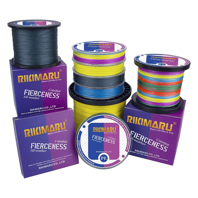 Braided Fishing Line Abrasion Resistant Superline Zero Stretch&Low Memory Extra Thin Diameter Green 327Yds,15LB