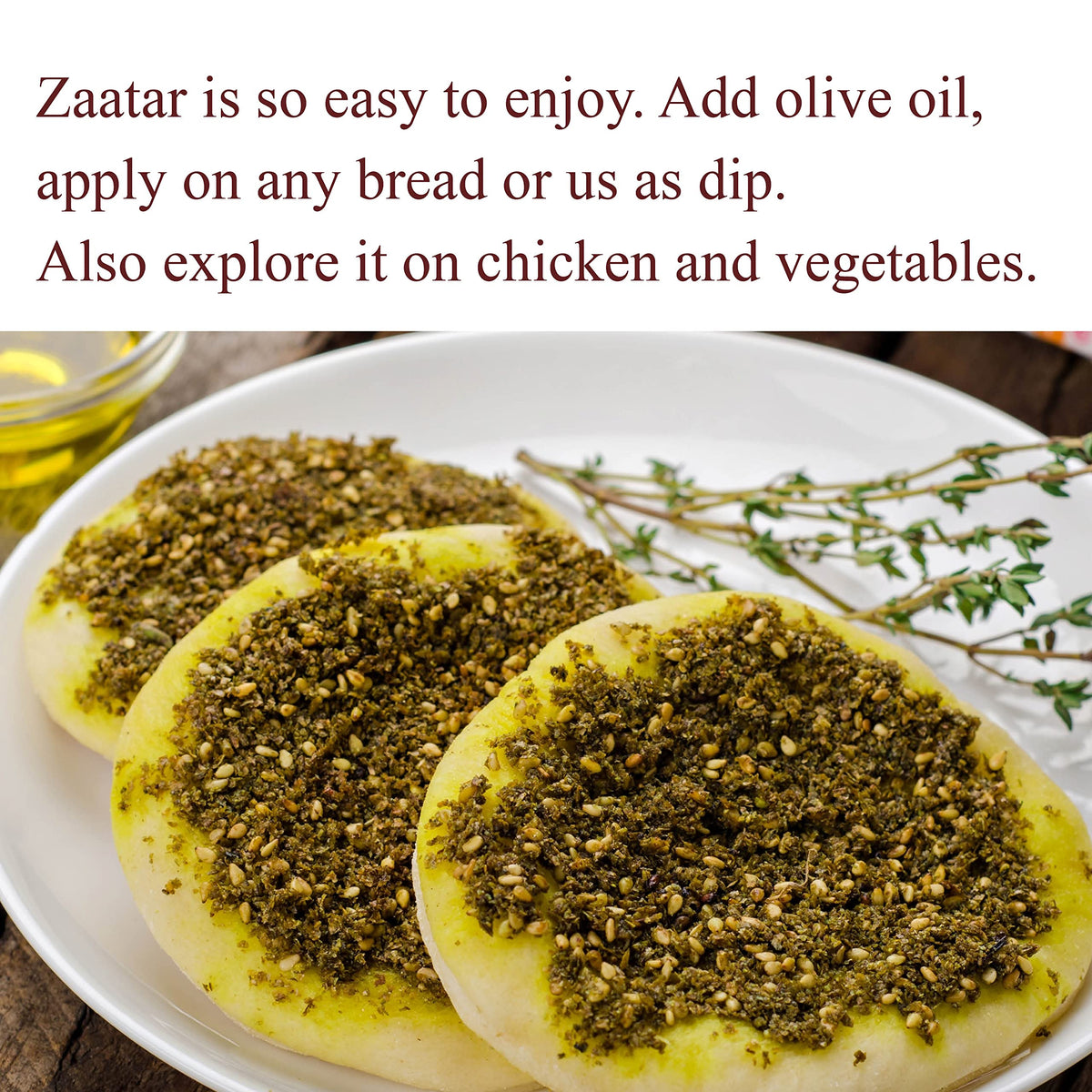 The Spice Way - Traditional Lebanese Zaatar with Hyssop (4 Oz)