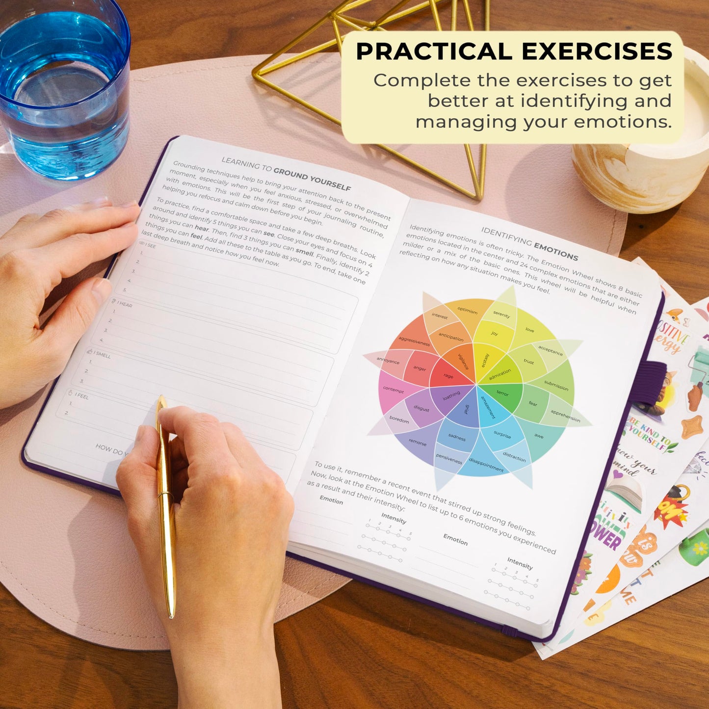 Clever Fox Mental Health & Anxiety Journal – Guided CBT Journal with Prompts for Self Help & Stress Relief – Mood & Emotion Tracker (Purple)