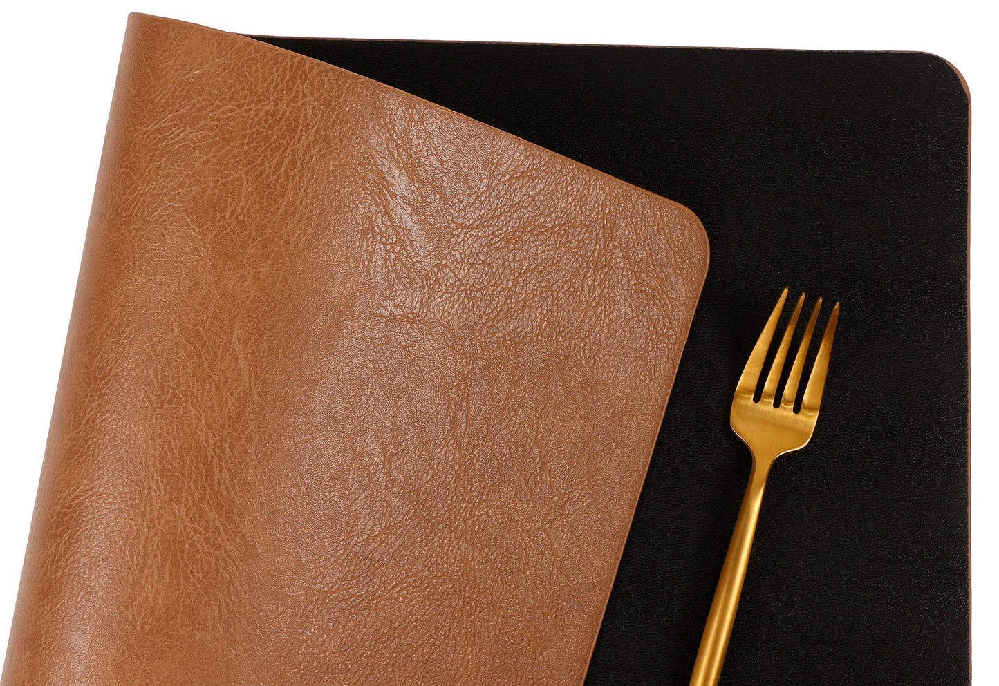 Faux Leather Placemats, PU Table Mats, Waterproof, Stain Resistant, Heat Resistant, Non-Slip Easy to Clean for Kitchen Dining Table,Conference Table