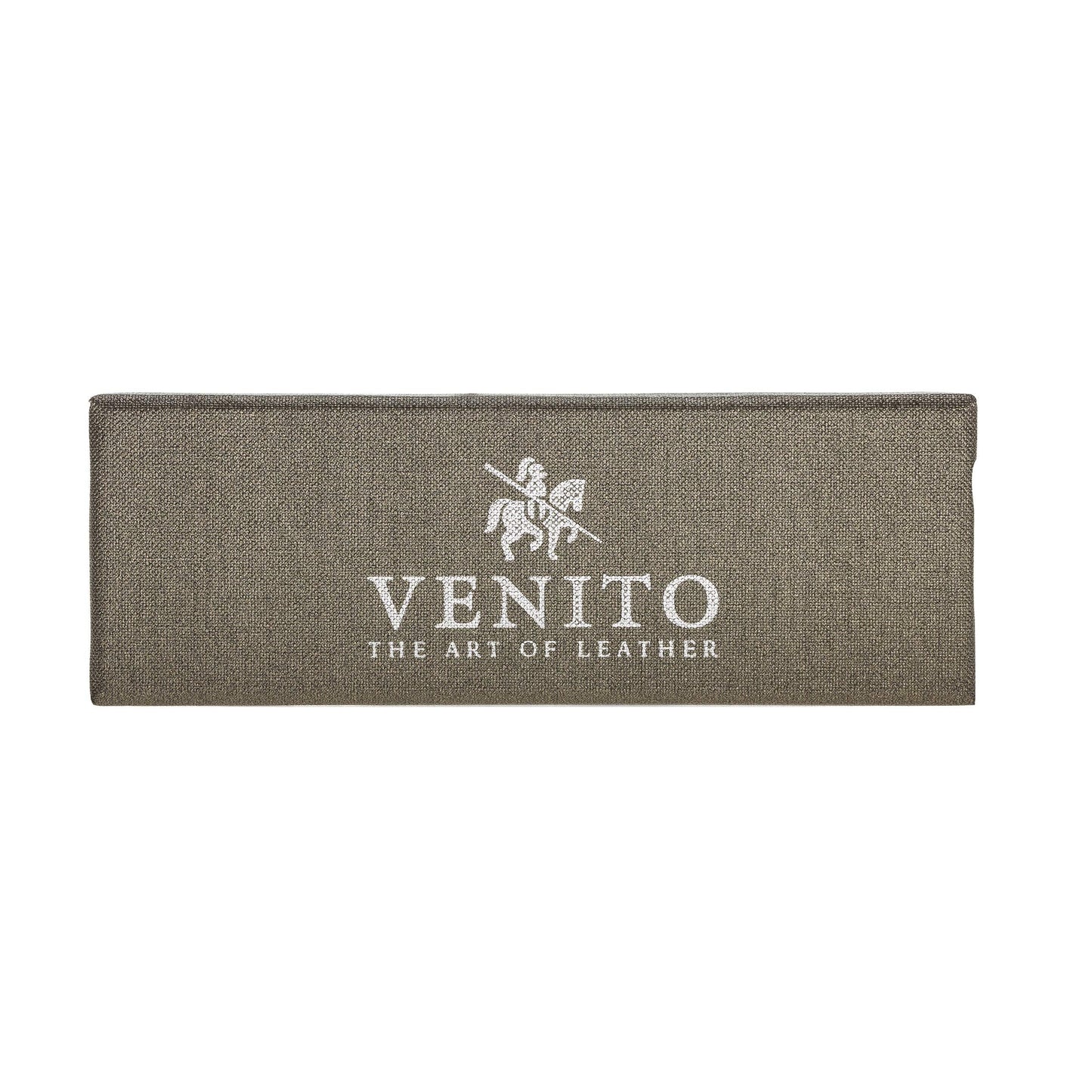 Venito Sarno for Apple Watch Band 41mm 40mm 38mm Handmade Premium Leather Watch Band Compatible with iWatch Series 10 9 8 7 6 5 4 3 2 1 SE (Antique Brown w/Silver Stainless Steel Hardware)