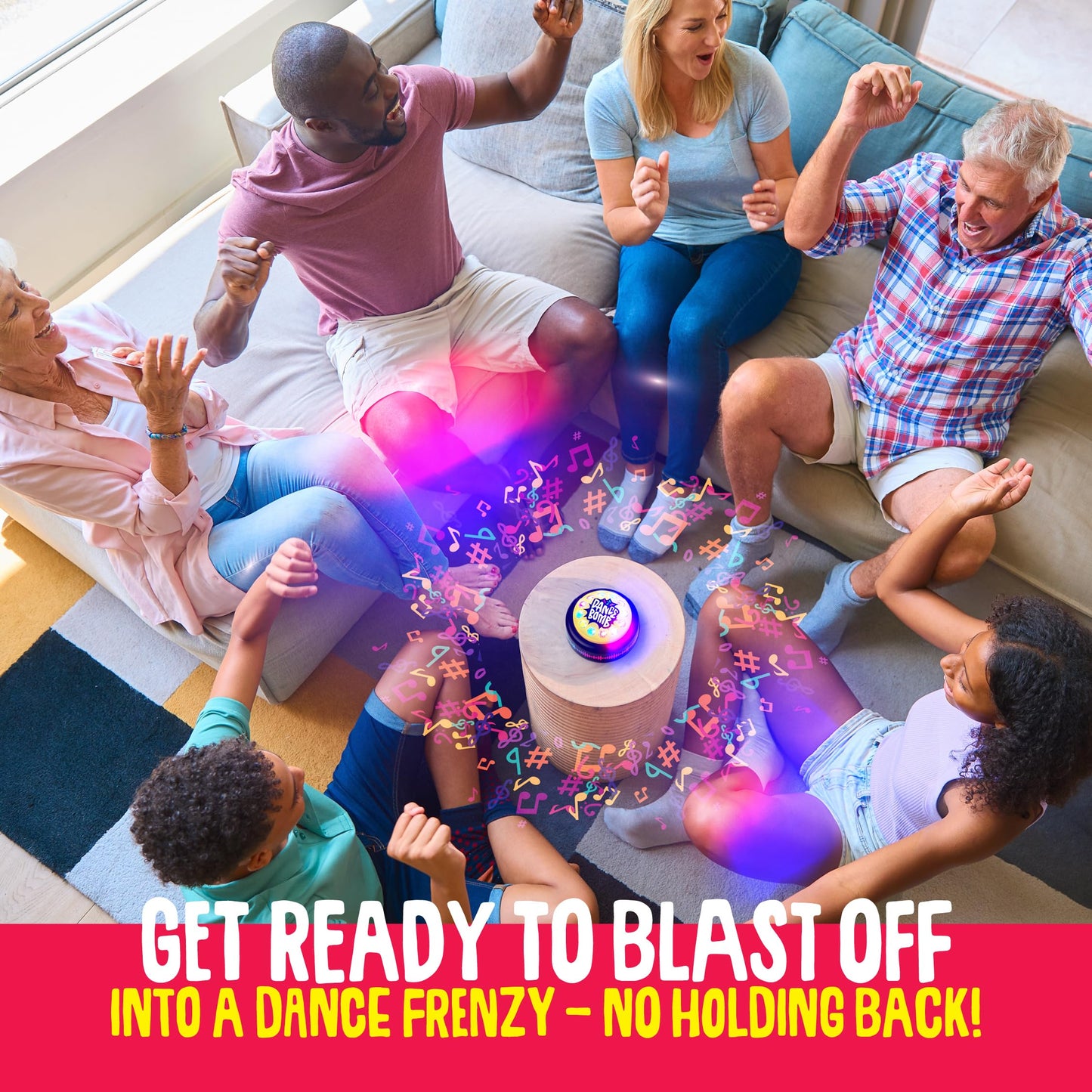 KNUCKLHEAD Dance Bomb Party Button - 30 Second - Funny Gifts - Teacher Classroom Must Haves - Cute Office Desk Accessories - Middle High School Classrooms Games Supplies - Gadgets Gifts for Coworker
