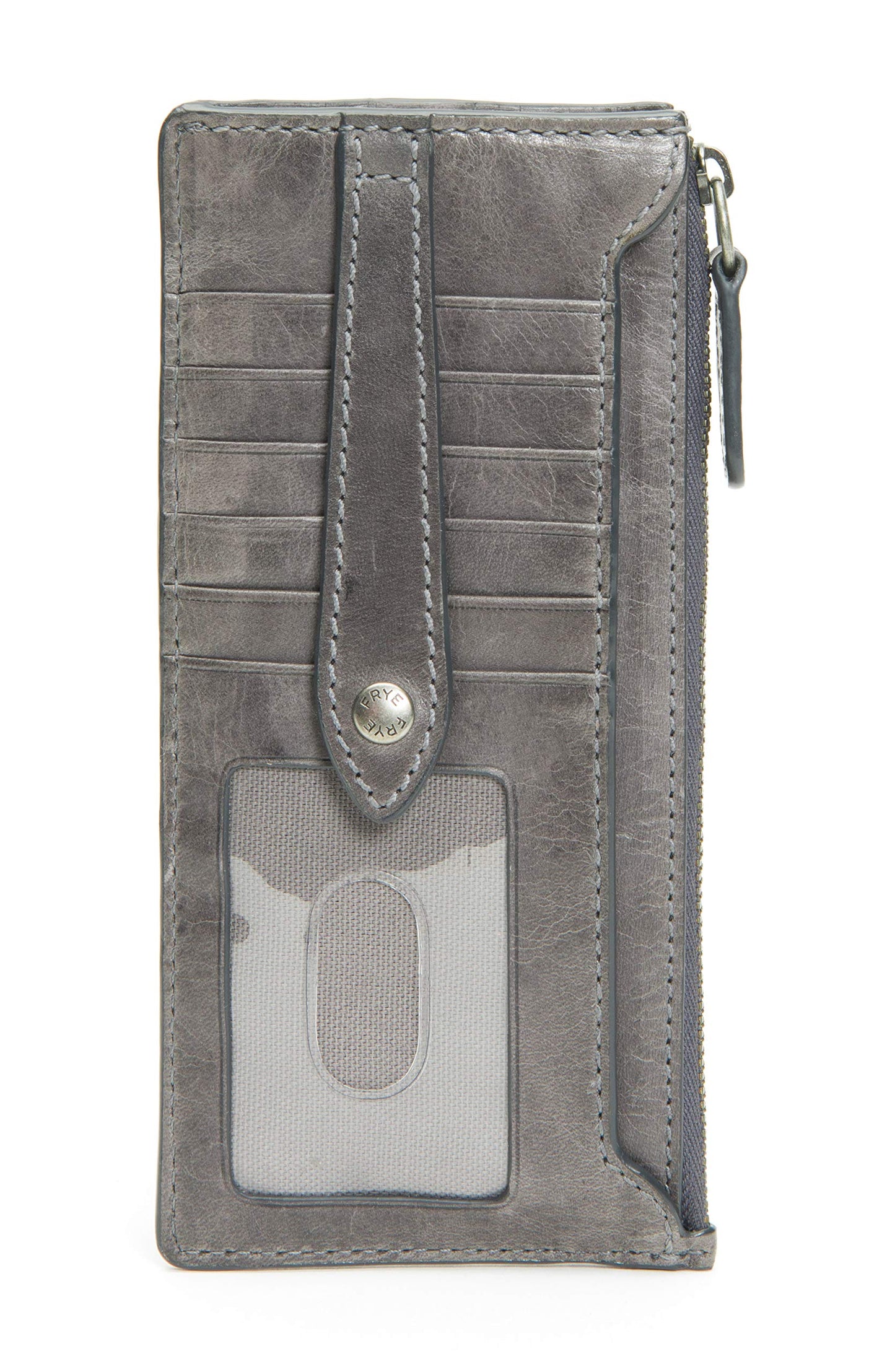 Frye Women's Melissa Snap Card Wallet, Stylish Design with Holder & Slots, Compact for Purse