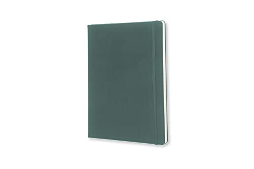 Moleskine Classic Notebook, Hard Cover, Ruled/Lined, XL (7.5" x 9.5"), Forest Green, 192 Pages