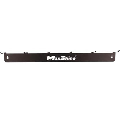Maxshine Universal Detailing Brush Hanger - 6 Organizer Hooks, Lightweight Wall-Mounted Design for Auto Detailing Supplies, Ideal for Garage & Mobile Use (Logo, 2, Count)