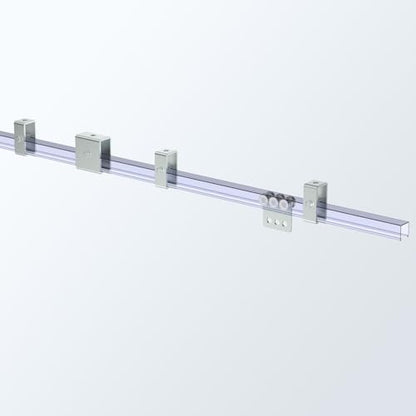 SKTREX Strut Channel Connector Extend Bracket Connection for 1-5/8" Wide and 1-5/8" Height Strut Channel (4 Count, Steel, Silver, Wall Mount)